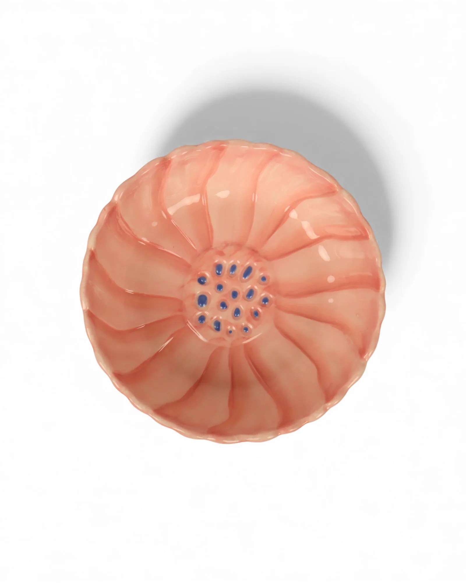 Blush Stoneware Flower Bowl - Image 3