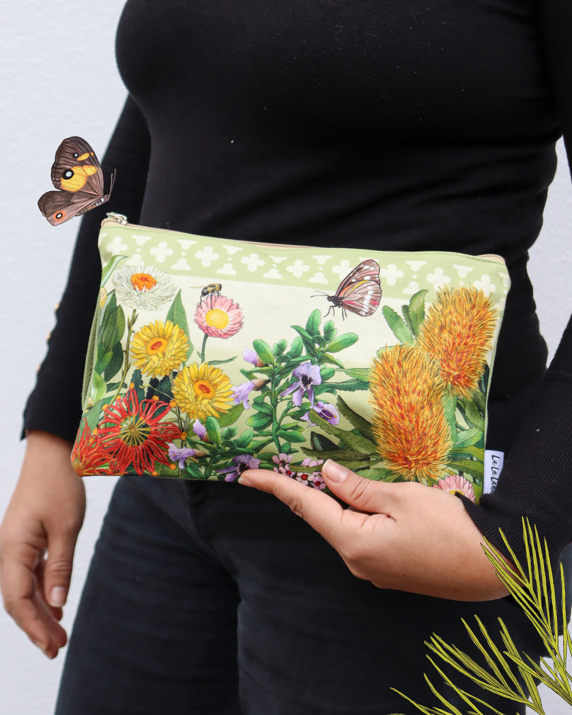 Clutch Purse Botanical Blooms Flowers - Image 3
