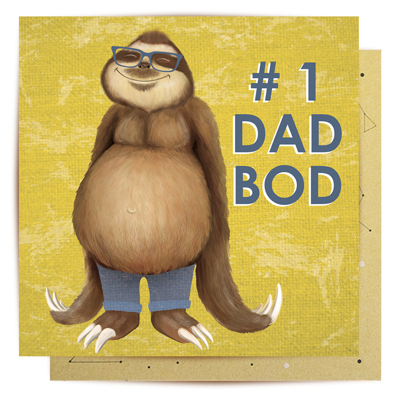 Greeting Card Dad Bod Sloth - Image 2