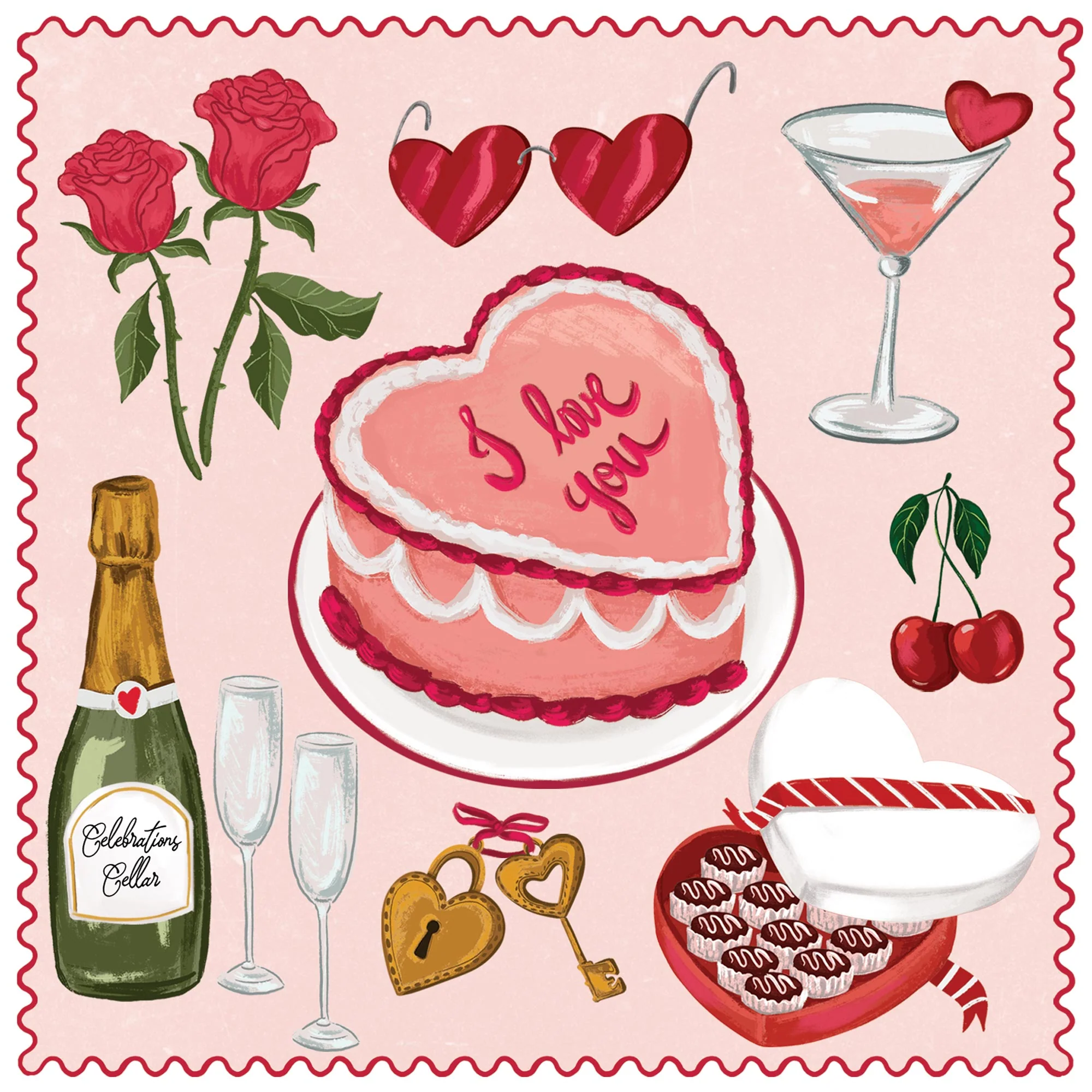Greeting Card All About My Valentines - Image 3