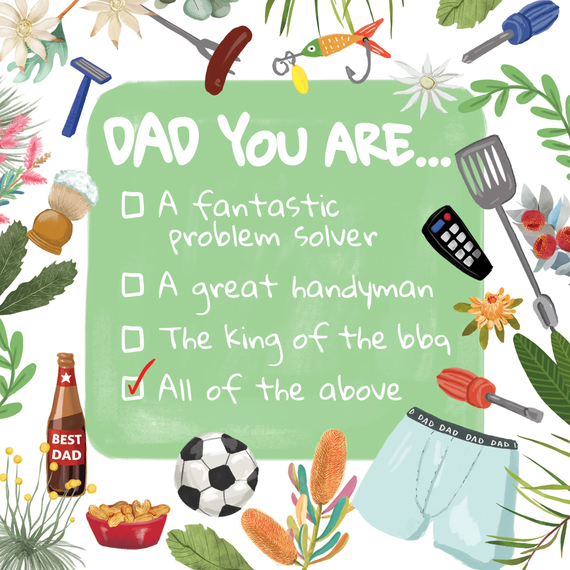 Greeting Card All Of The Above Dad - Image 3