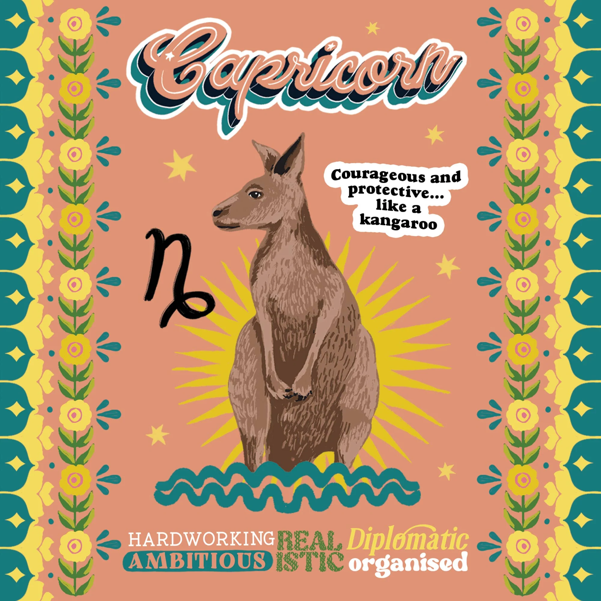 Greeting Card Aussie Astrology Capricorn 22nd Dec -19th Jan - Image 3