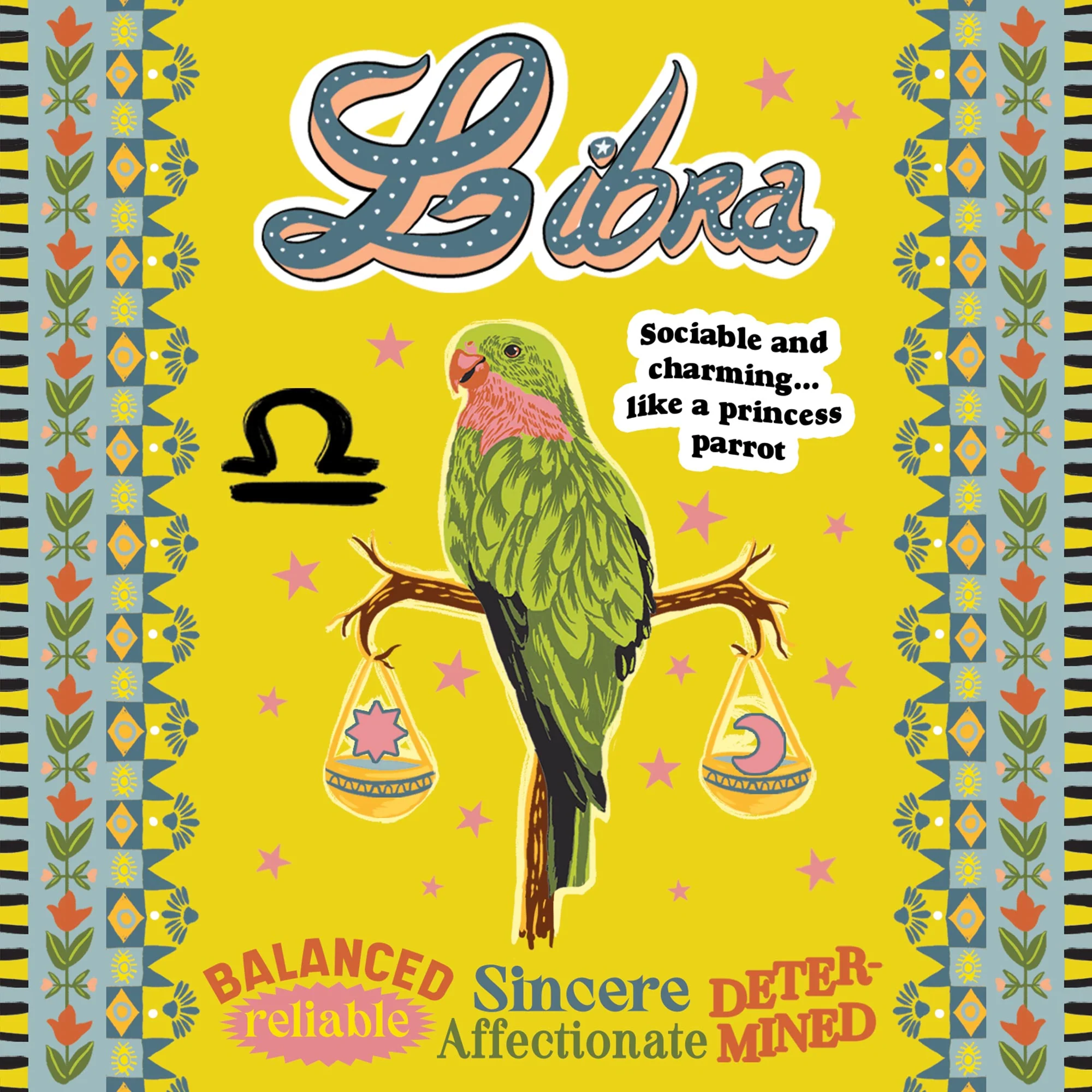 Greeting Card Aussie Astrology Libra 23rd Sep - 22nd Oct - Image 3