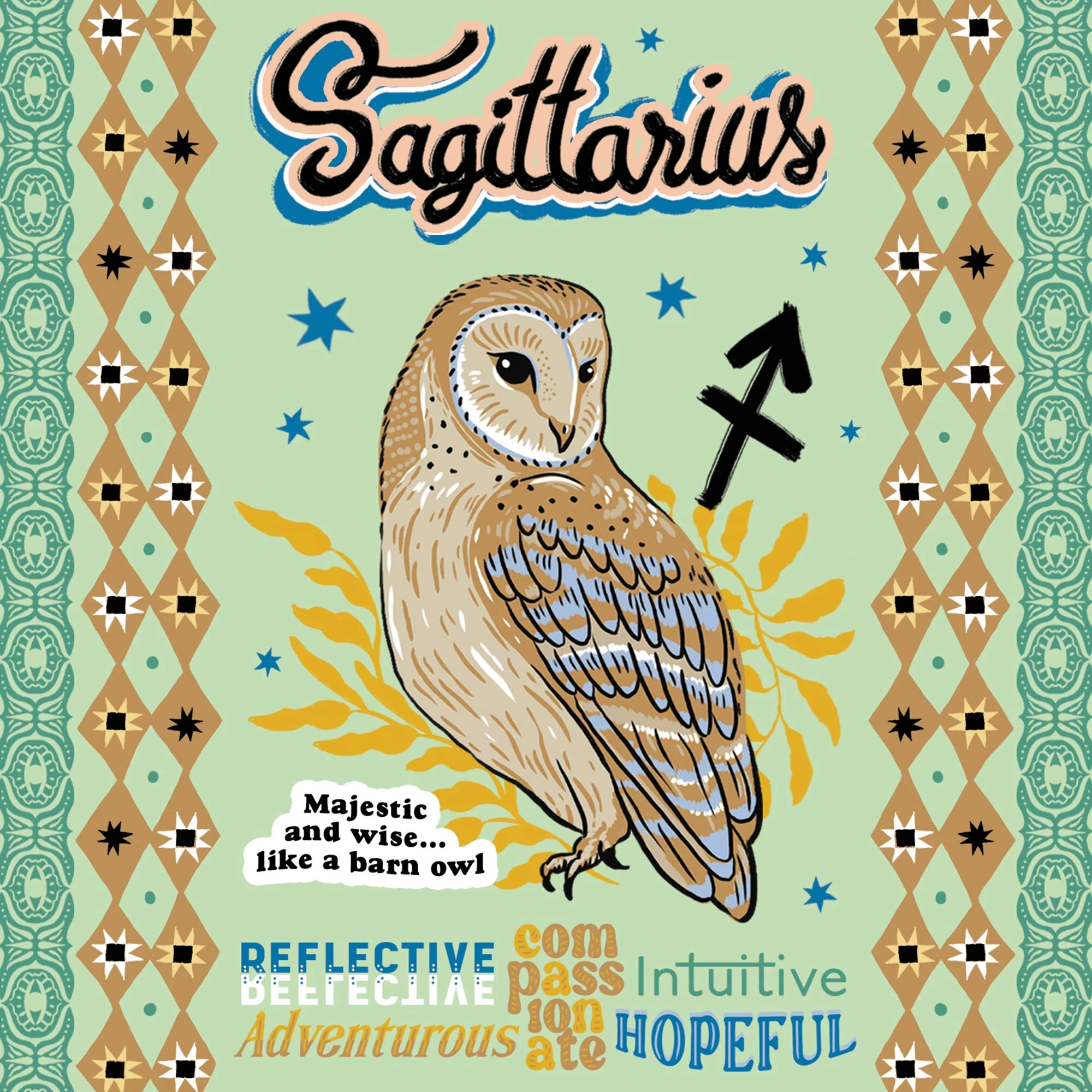 Greeting Card Aussie Astrology Sagittarius 22nd Nov - 21st Dec - Image 3