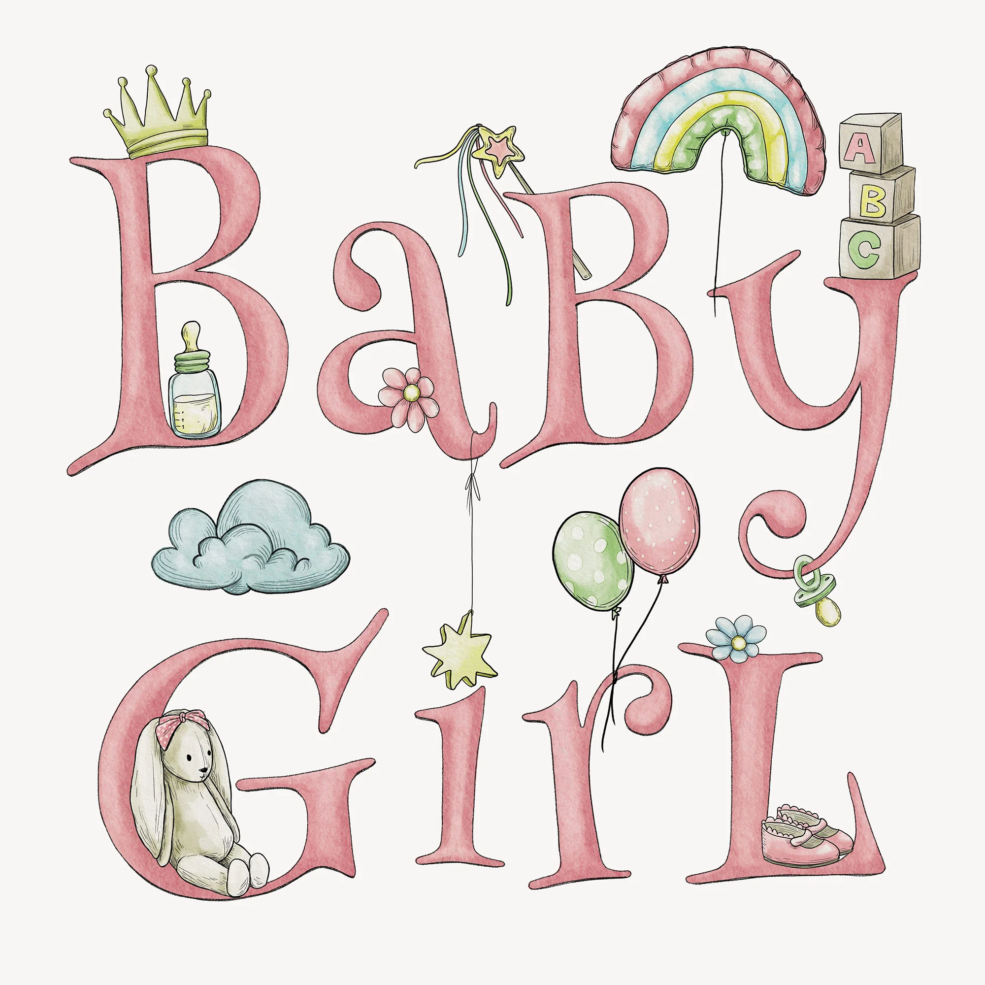 Greeting Card Baby Girl - Image 3