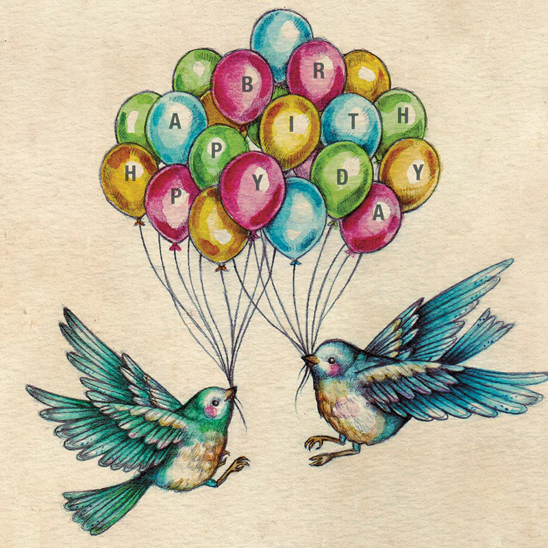 Greeting Card Birthday Bird - Image 3