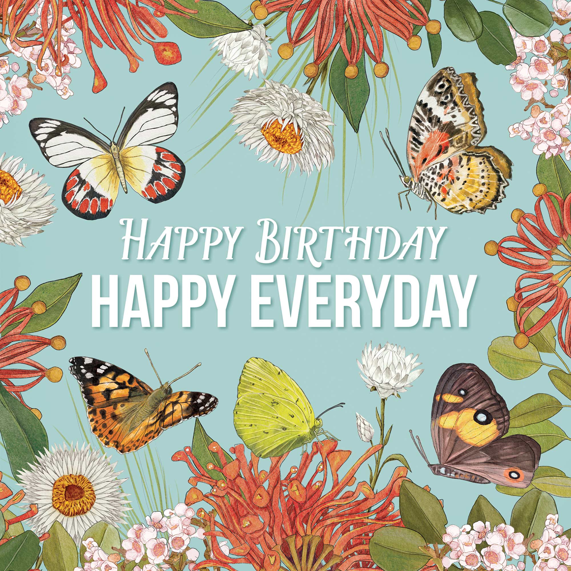 Greeting Card Botanical Blooms Birthday - Image 3