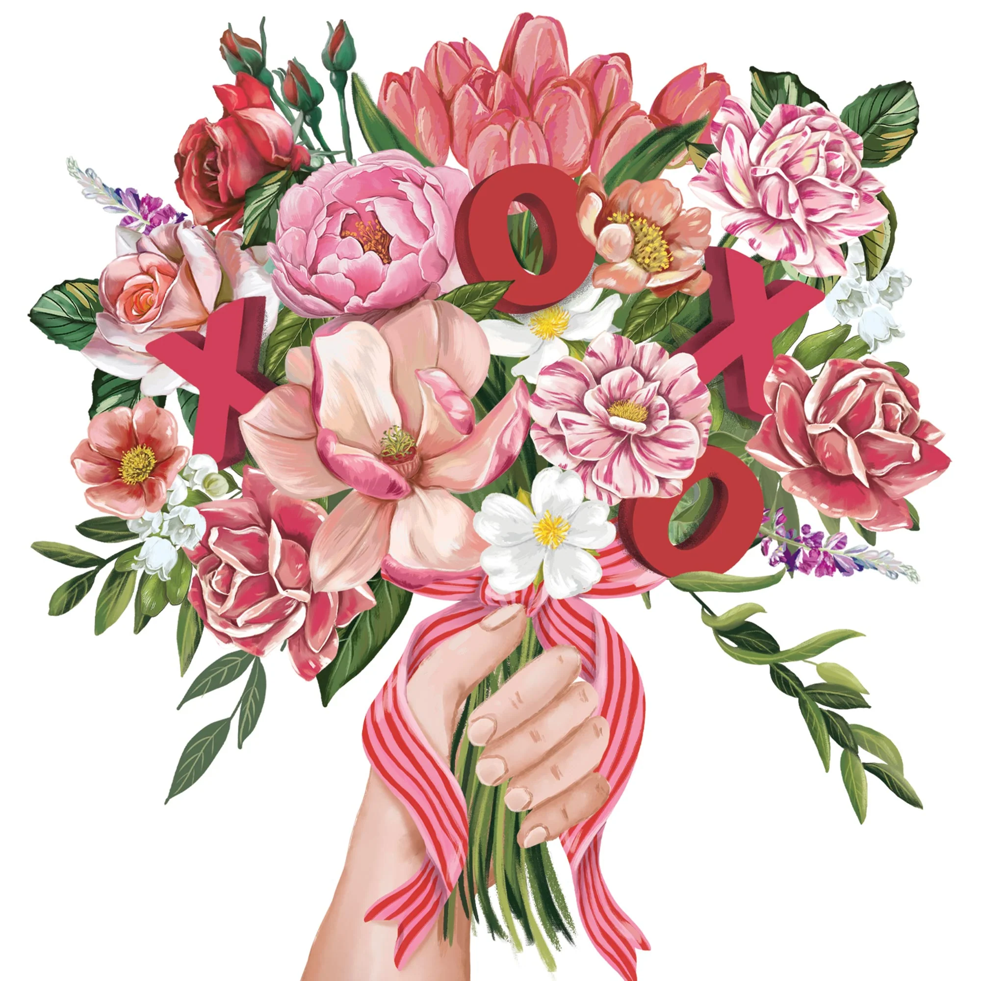 Greeting Card Bouquet XOXO - Image 3