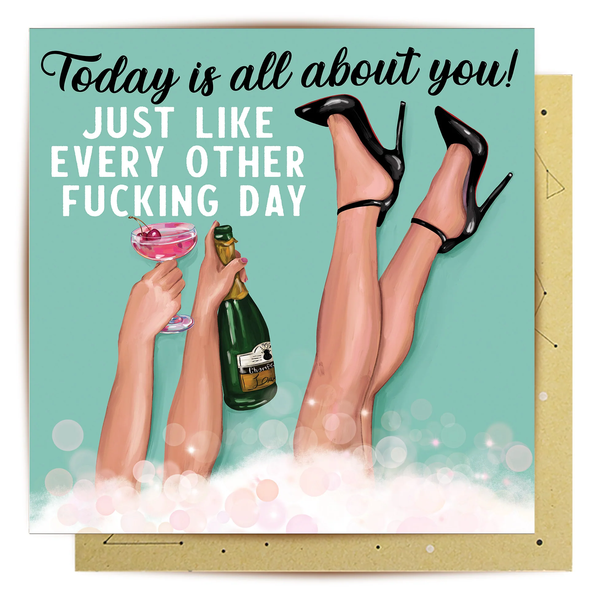Greeting Card Bubble Bath