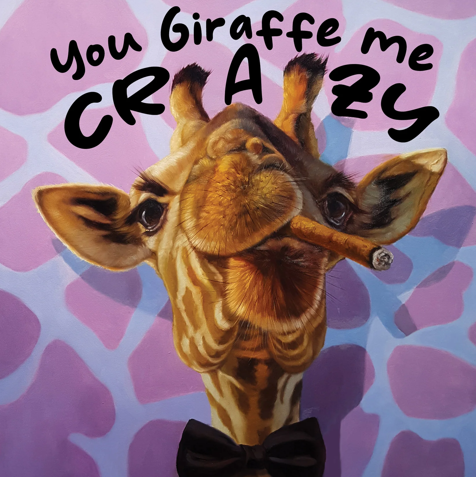 Greeting Card Cigar Giraffe - Image 3