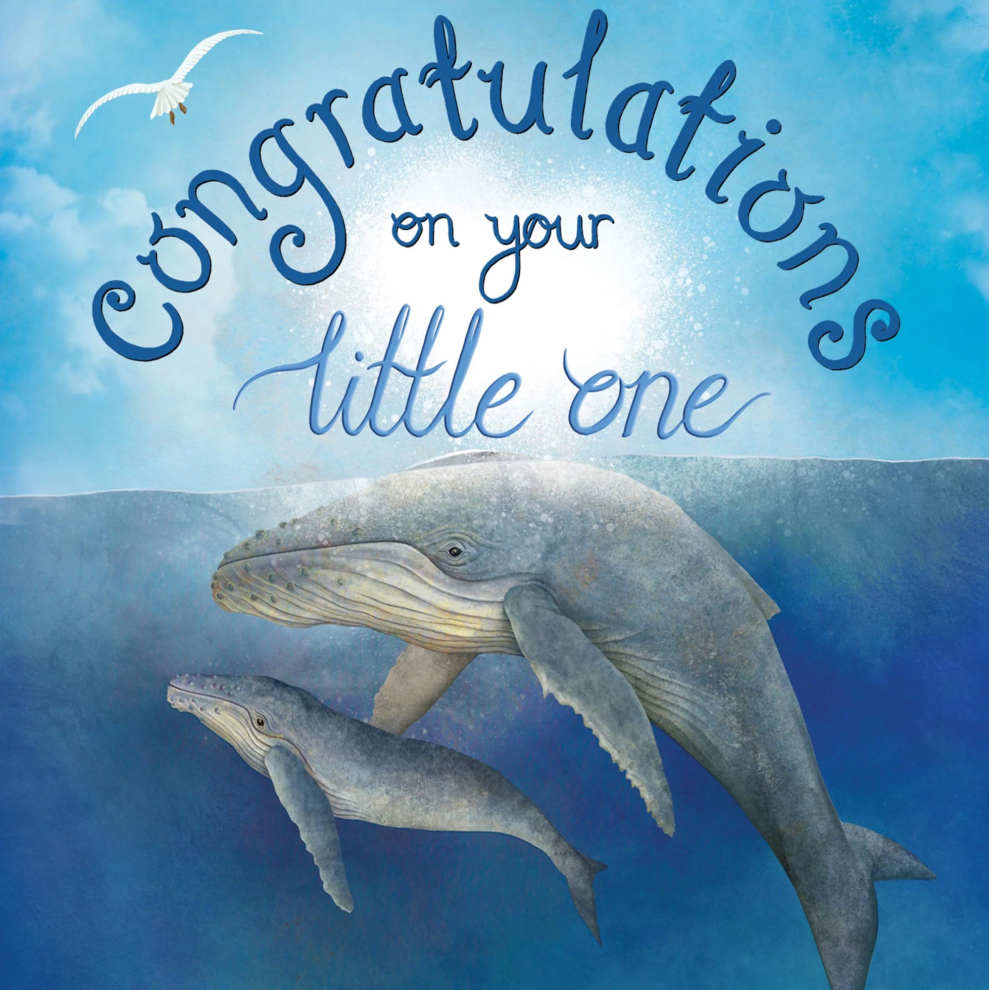 Greeting Card Congratulations Whales - Image 3