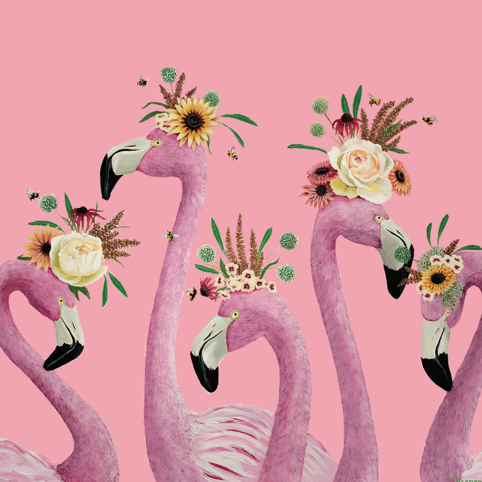 Greeting Card Flamingo Ladies - Image 2