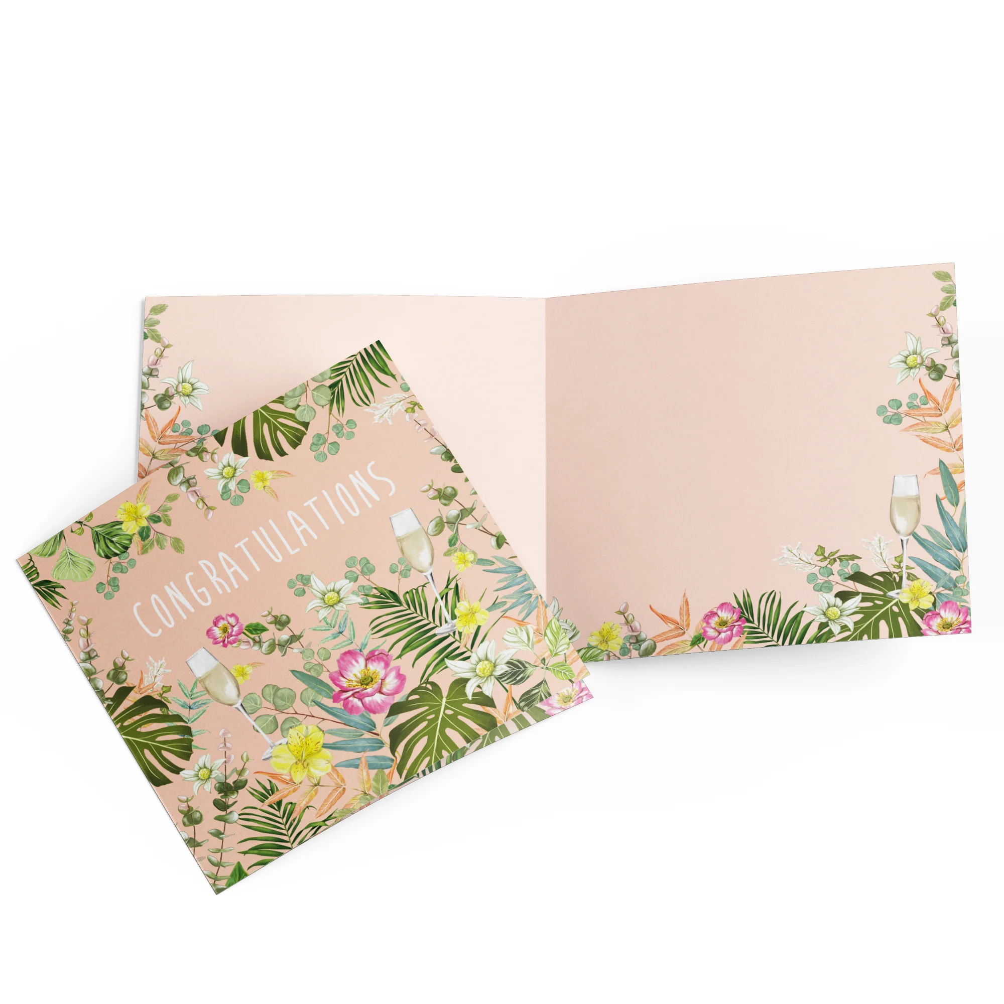 Greeting Card Floral Congratulations - Image 2