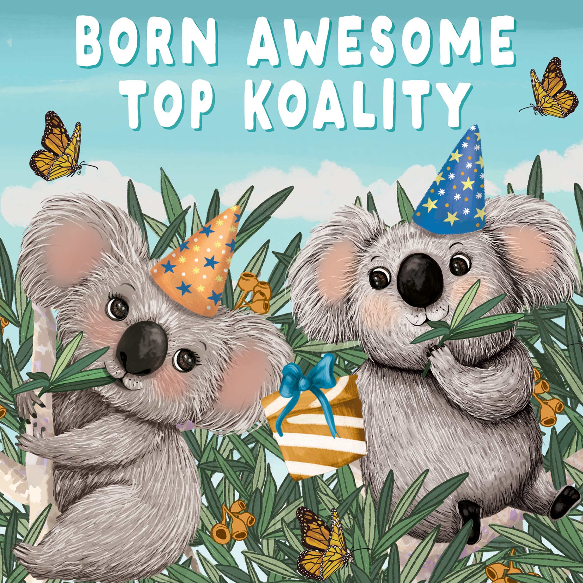 Greeting Card Garden Giggles Koalas - Image 3