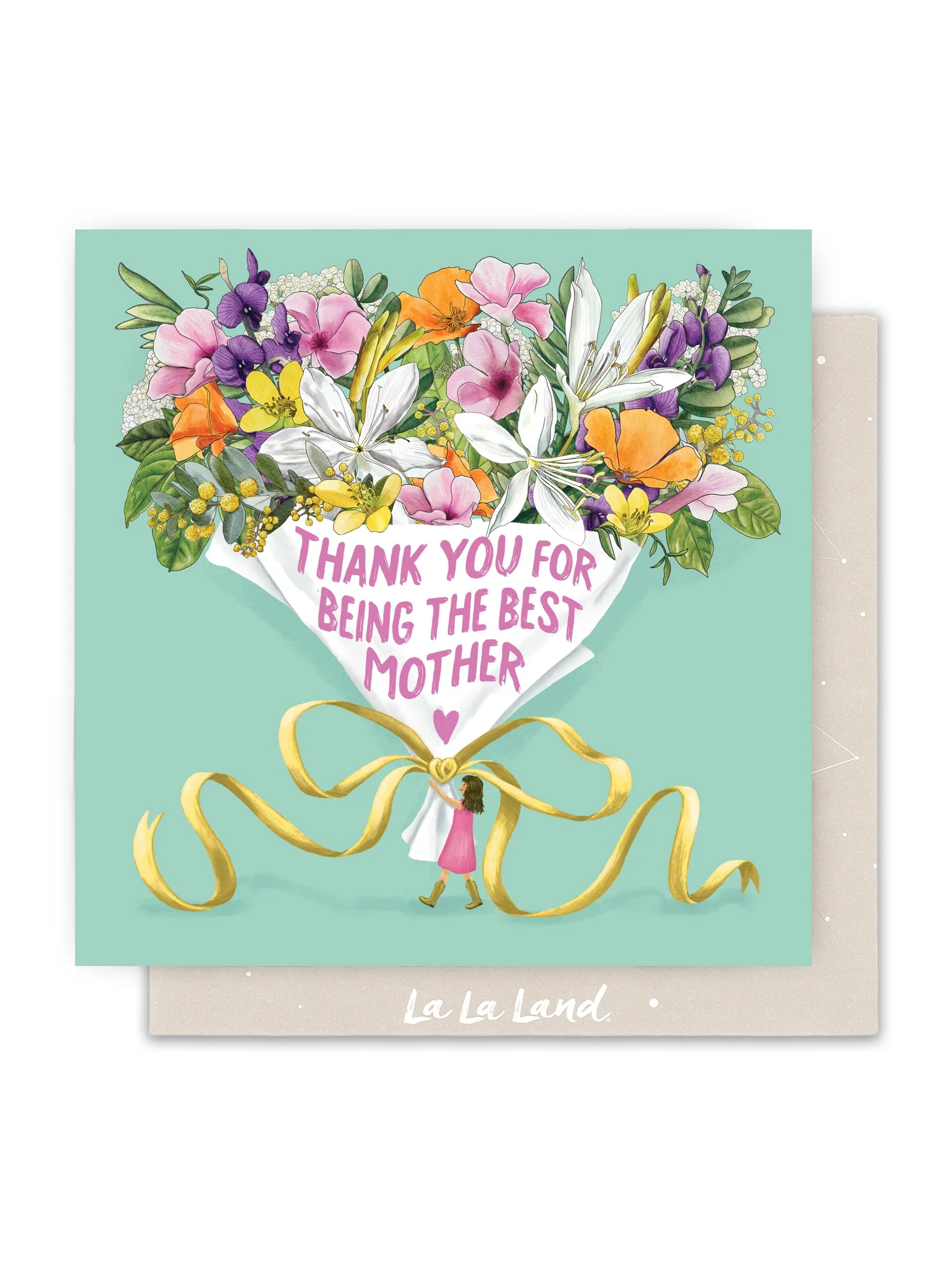 Greeting Card Giant Bouquet For Mum