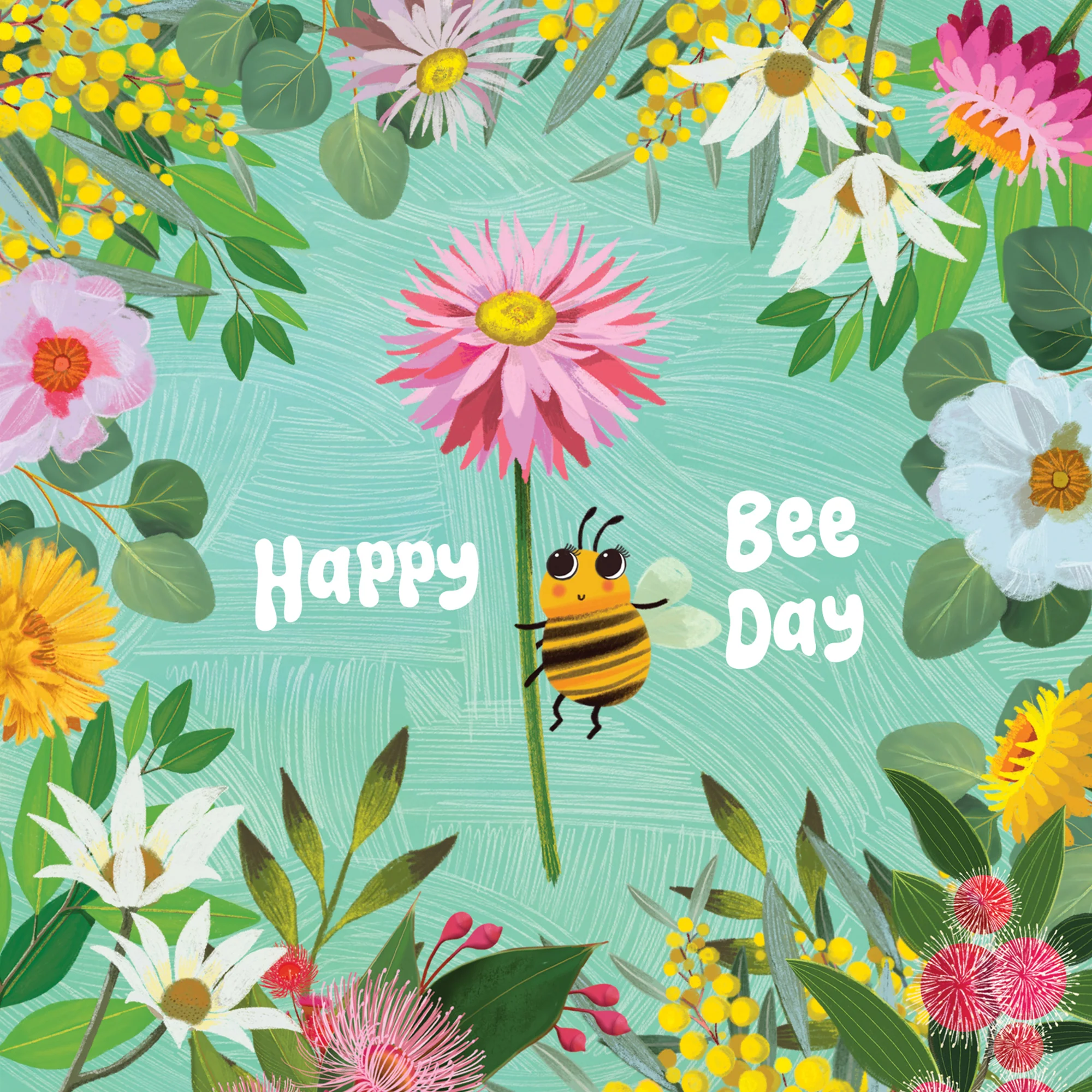 Greeting Card Happy Bee Day - Image 3