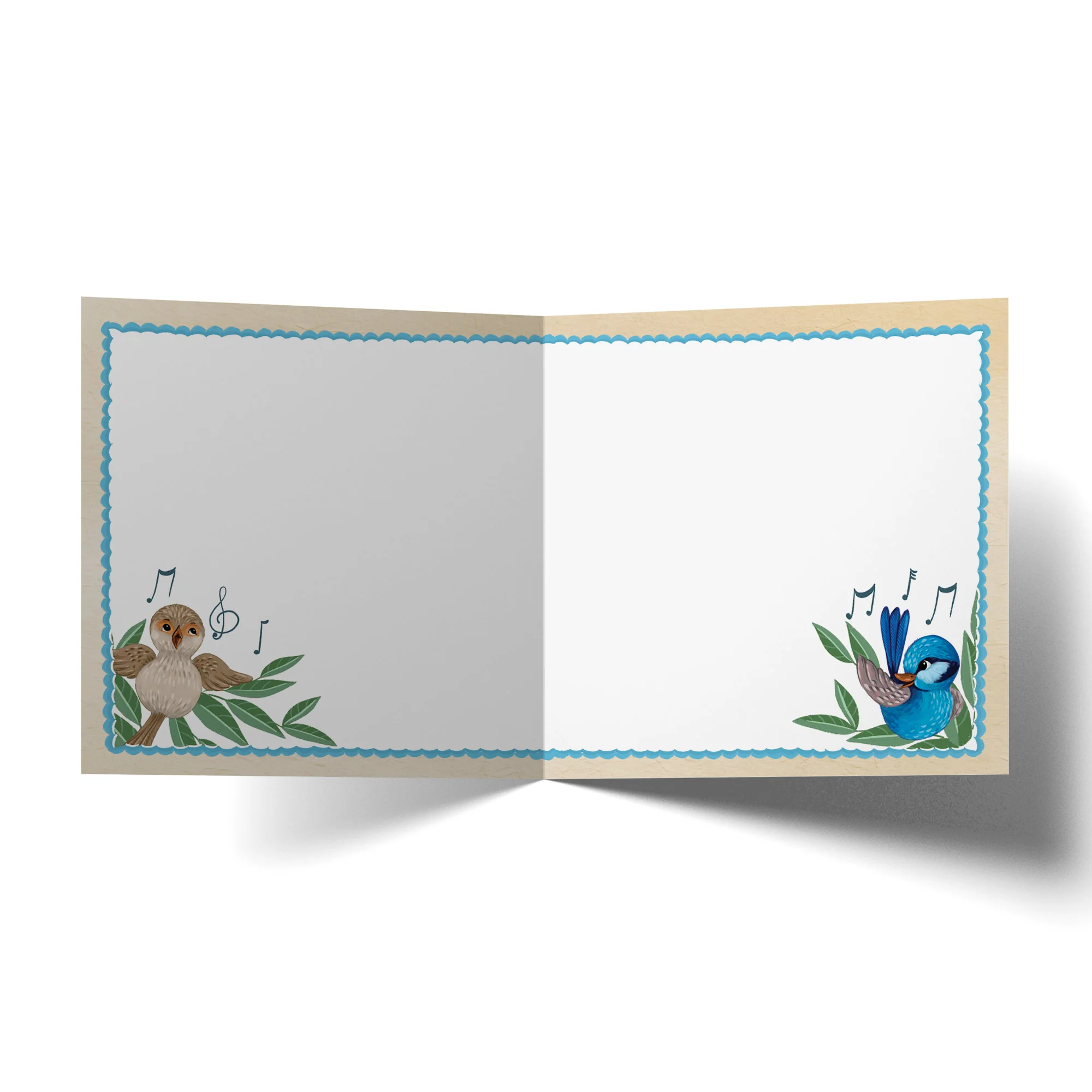 Greeting Card Happy Birthday Singing Birds - Image 2