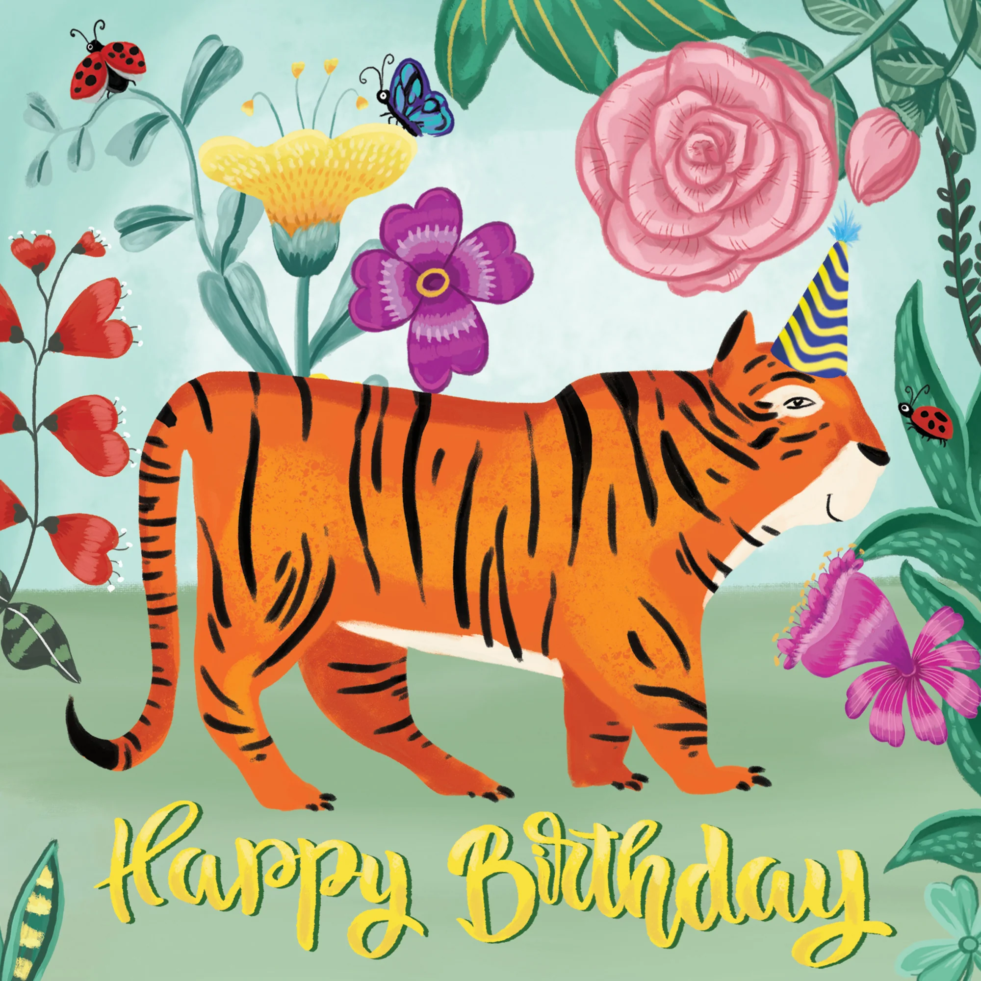 Greeting Card Happy Birthday Tiger - Image 3