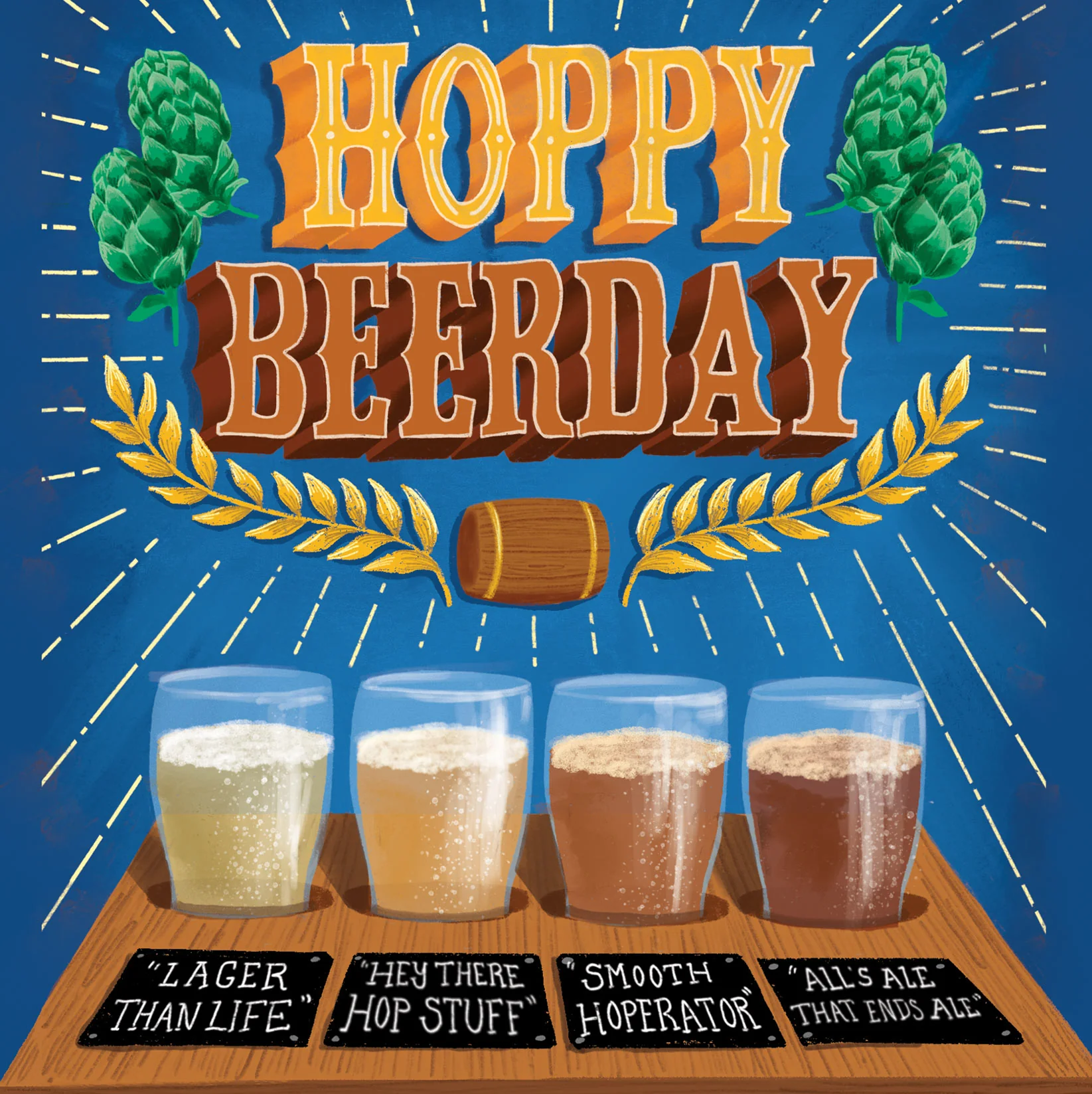 Greeting Card Hoppy Beerday - Image 3