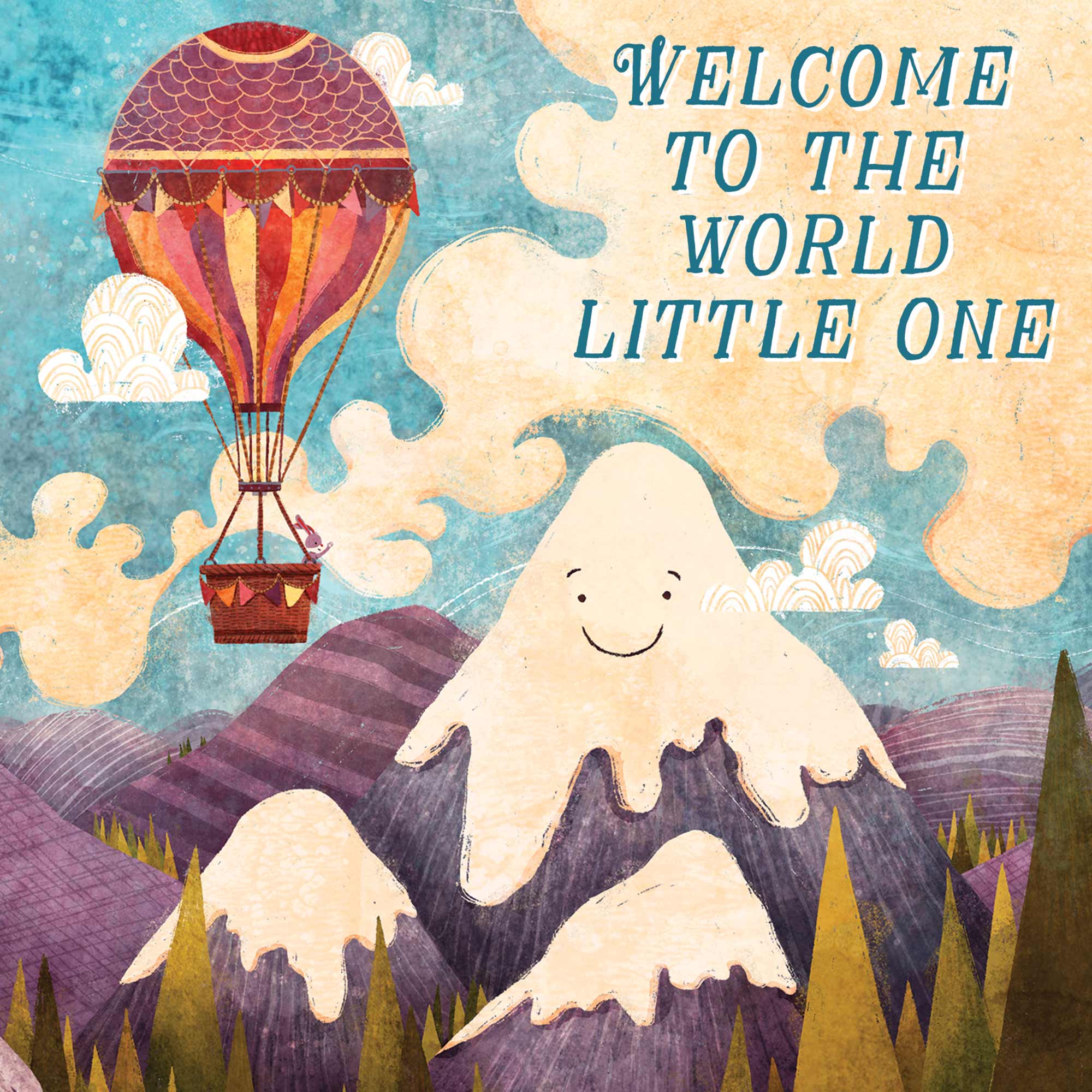 Greeting Card Hot Air Balloon Newborn - Image 3