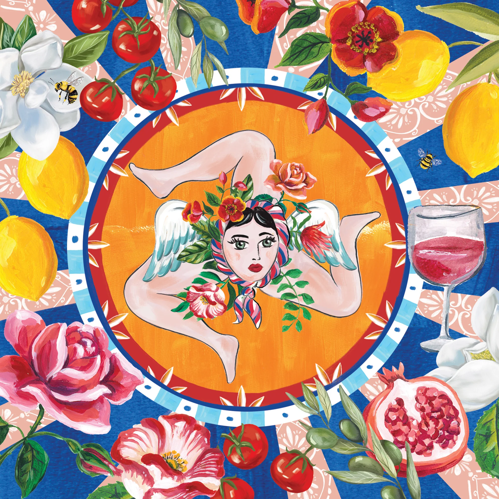 Greeting Card Italian Summer Trinacria - Image 3