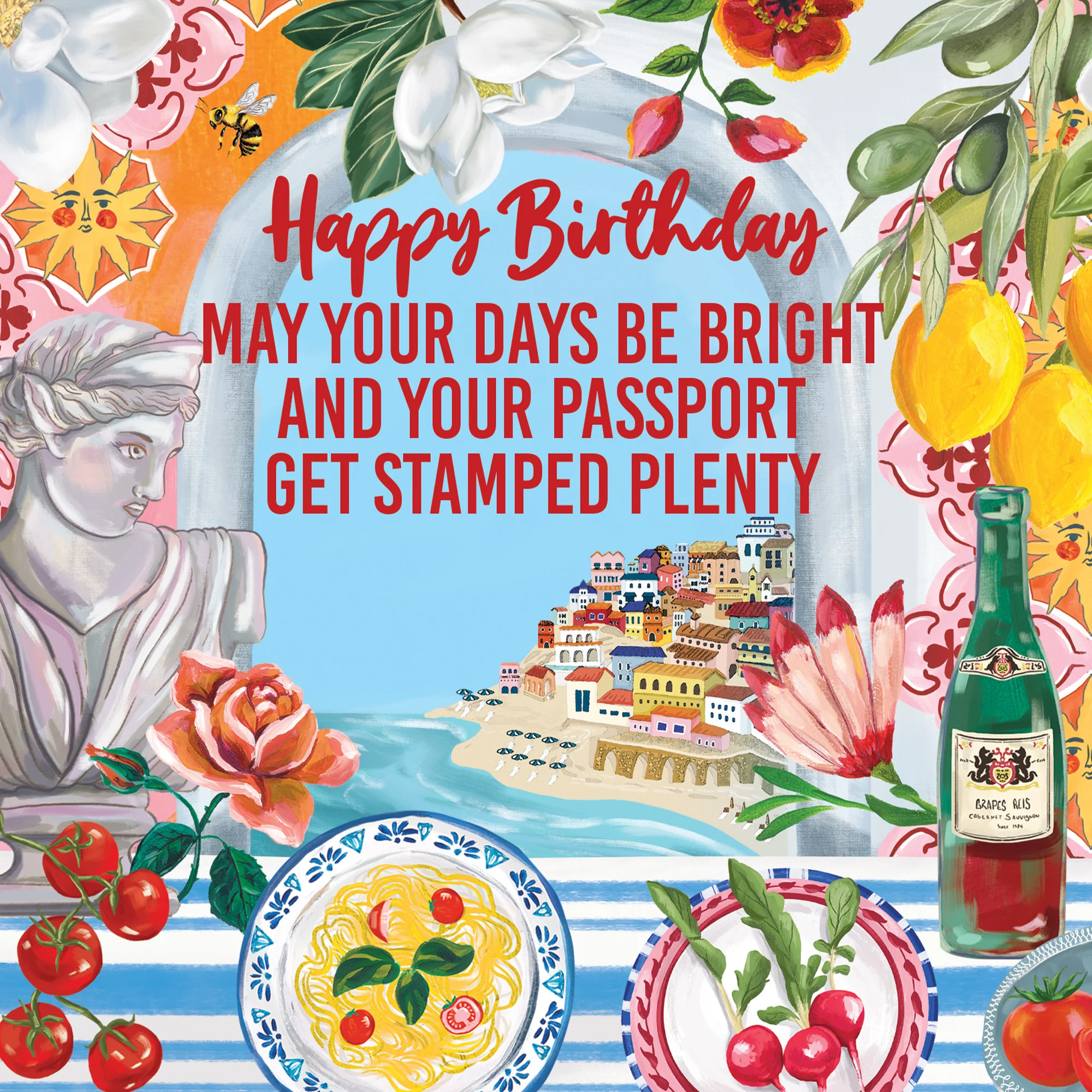 Greeting Card Italian Summer Window - Image 3