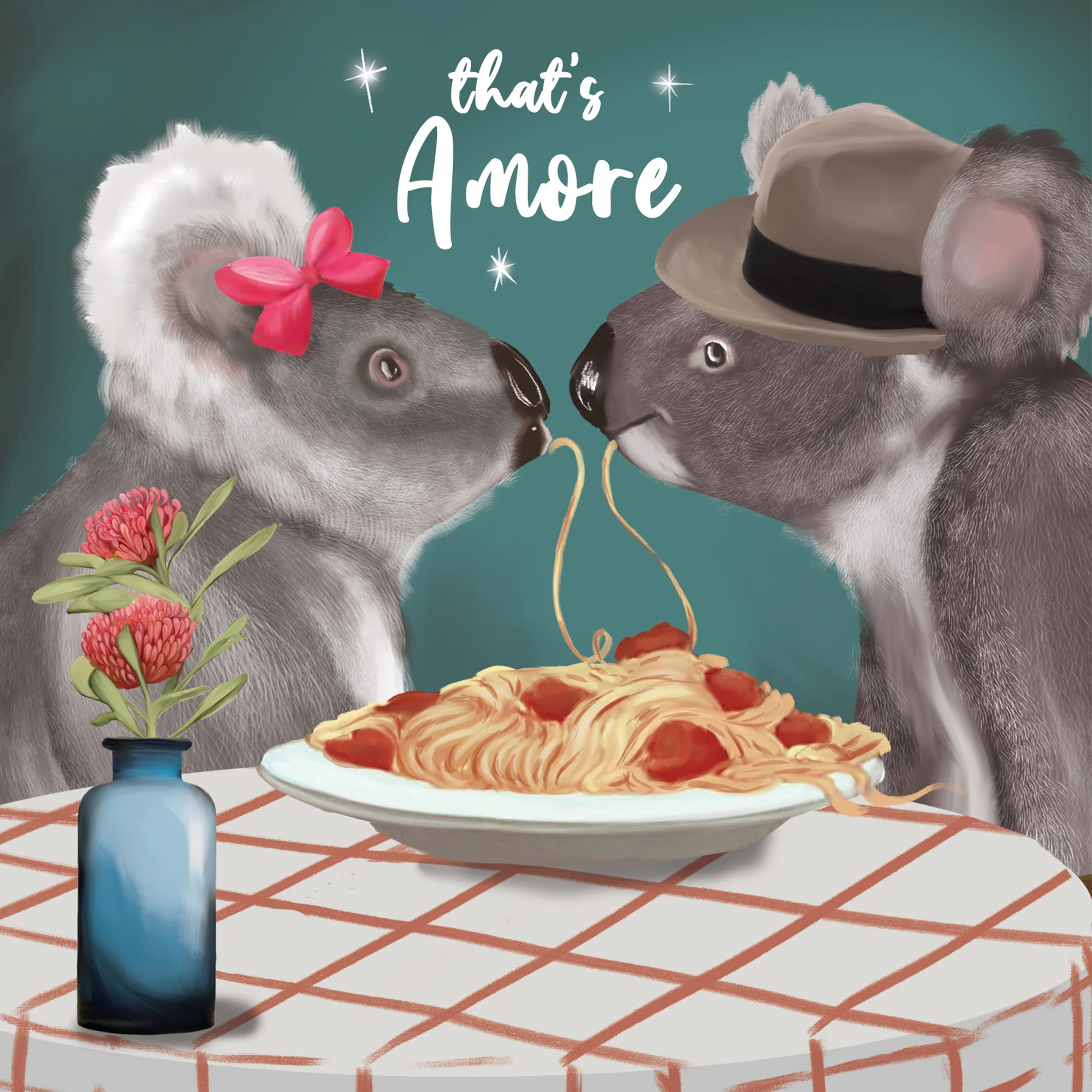 Greeting Card Koala Dinner For Two - Image 3