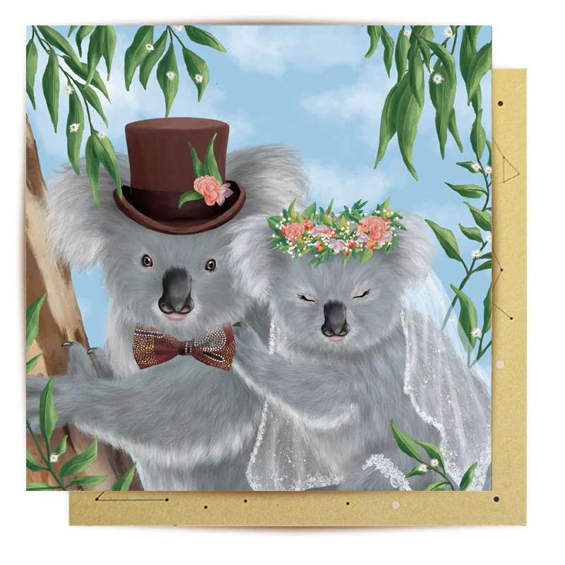 Greeting Card Koala Wedding - Image 2