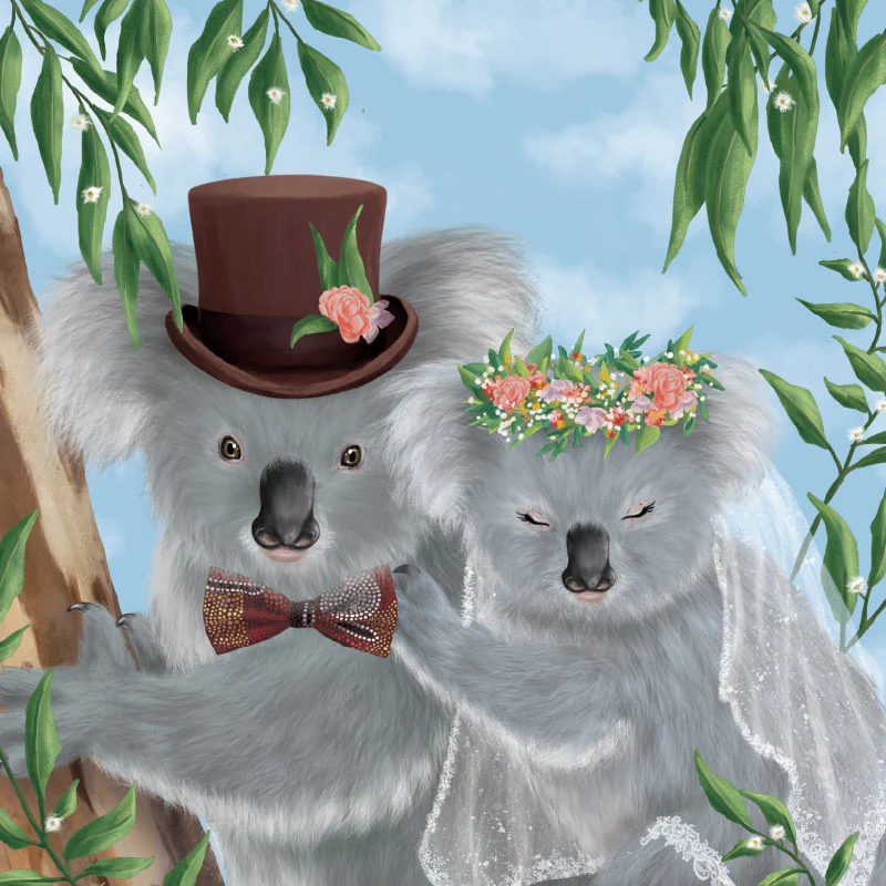 Greeting Card Koala Wedding - Image 3