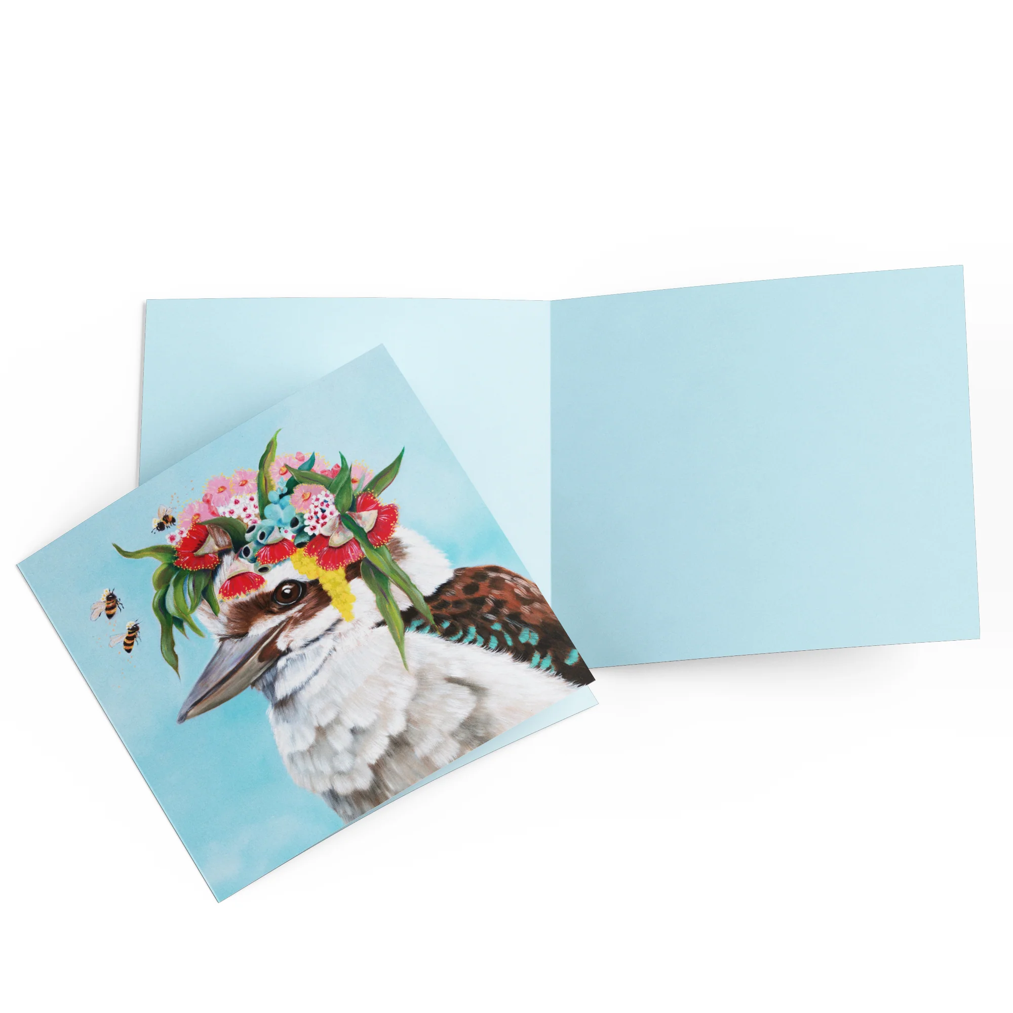 Greeting Card Kookaburra and bees - Image 3