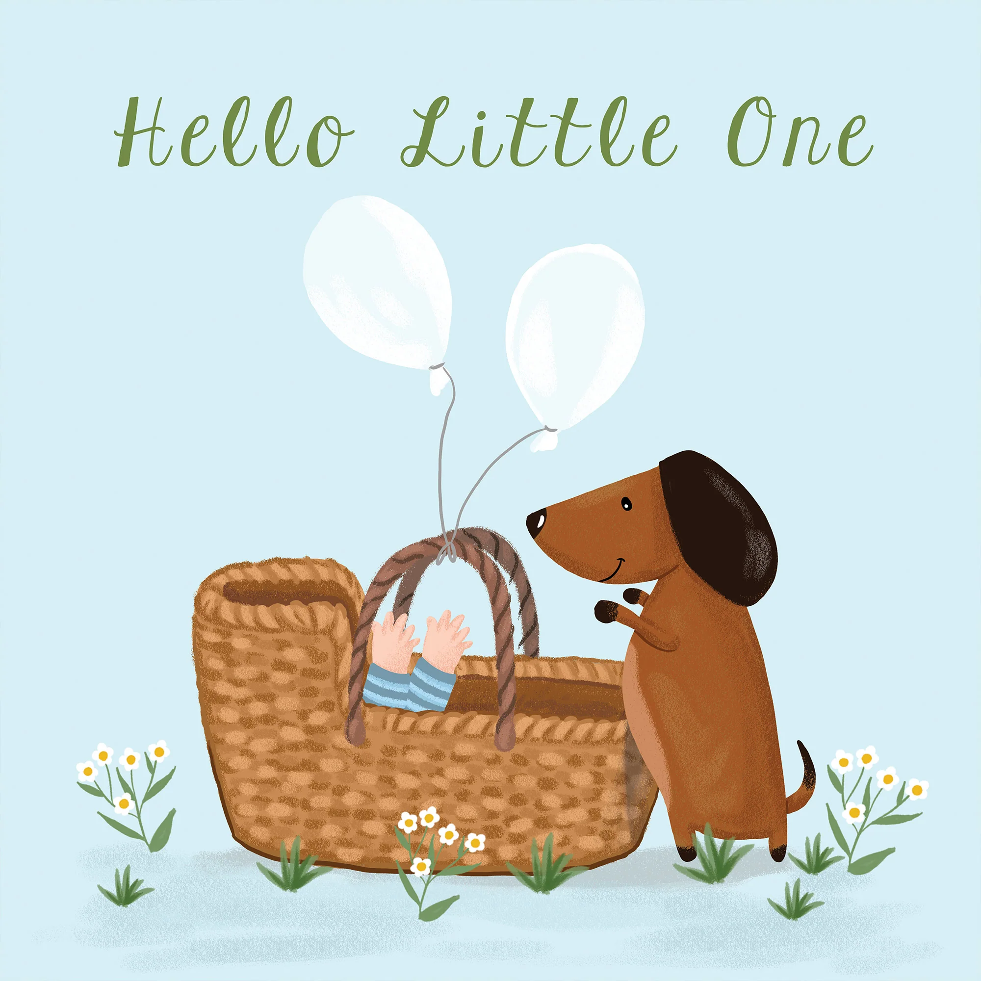 Greeting Card Little One Basket - Image 3