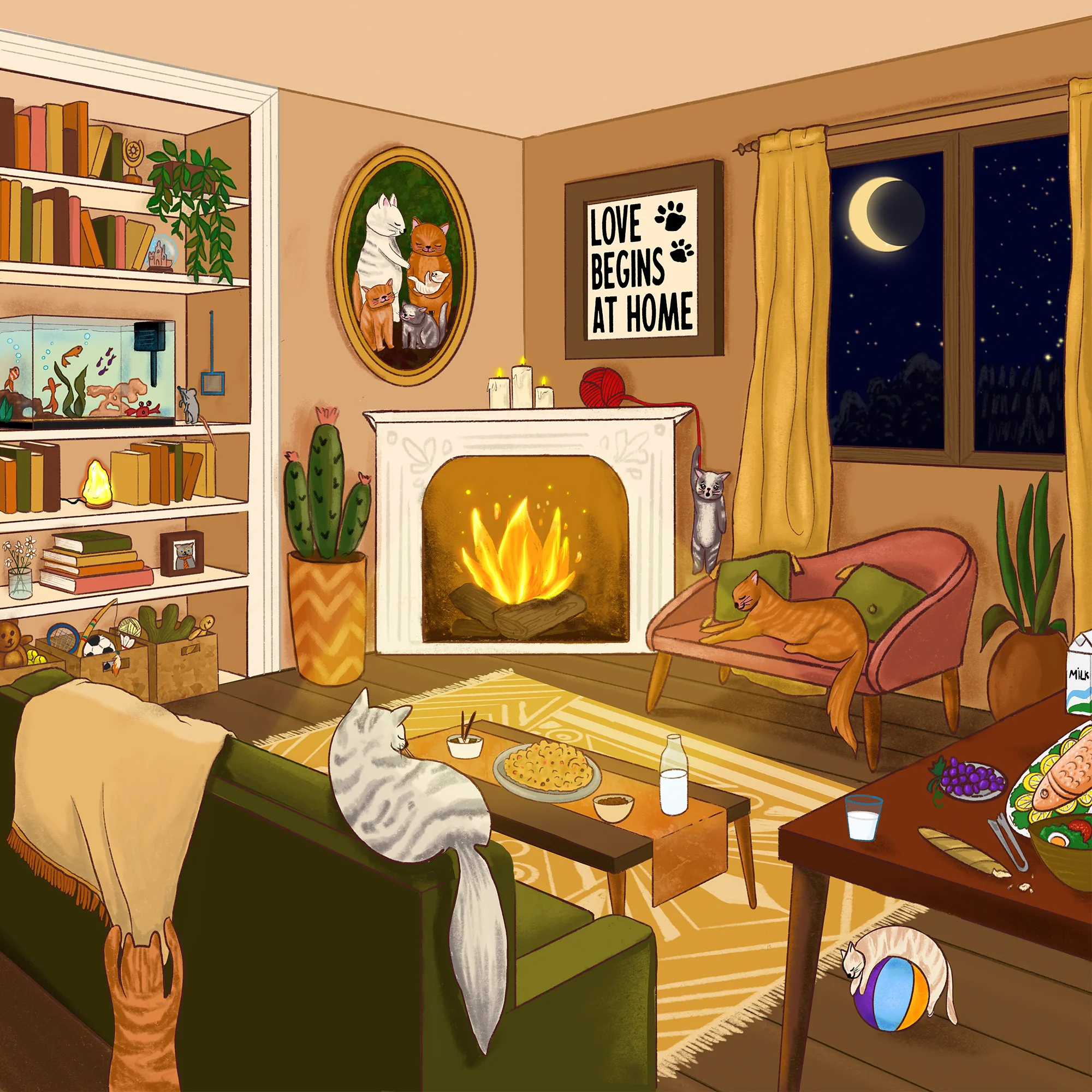 Greeting Card Love Begins at Home - Image 3