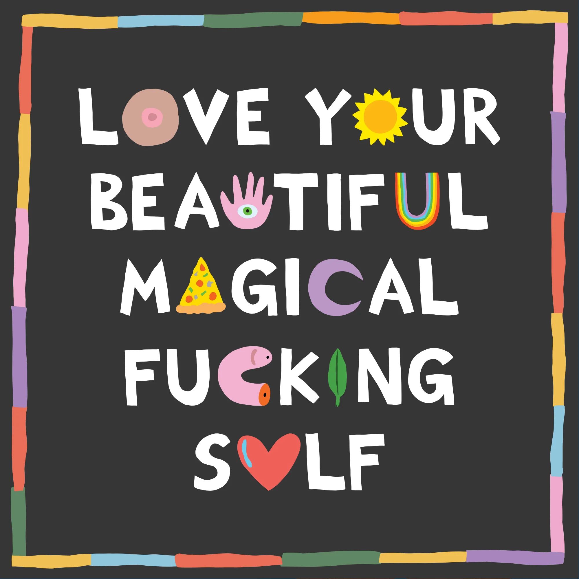 Greeting Card Love Your Beautiful F'ing Self - Image 3