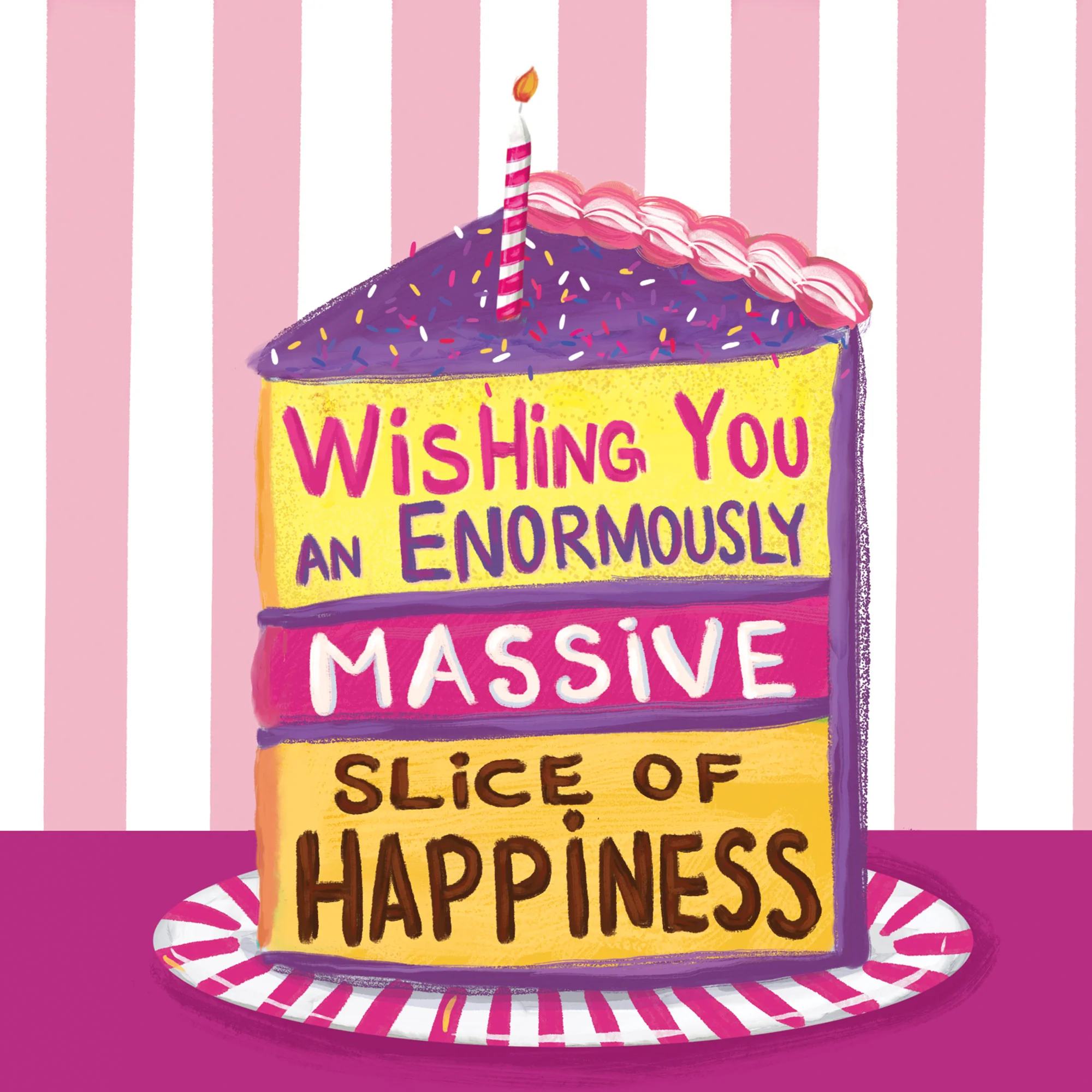 Greeting Card Massive Slice Of Happiness - Image 3