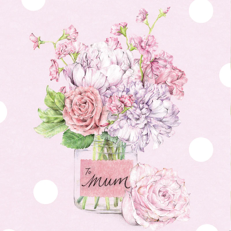 Greeting Card Mother's Bouquet - Image 2