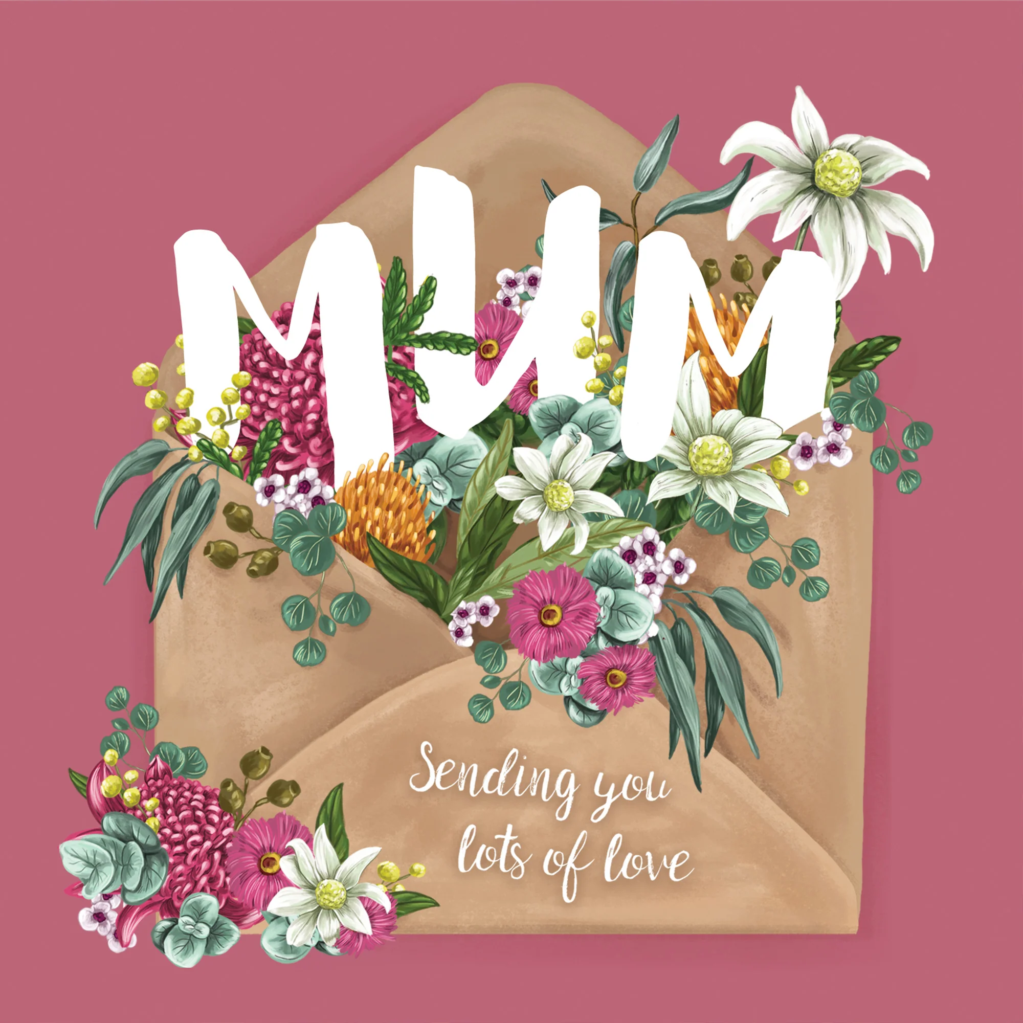 Greeting Card Mum Sending You Lots Of Love - Image 3