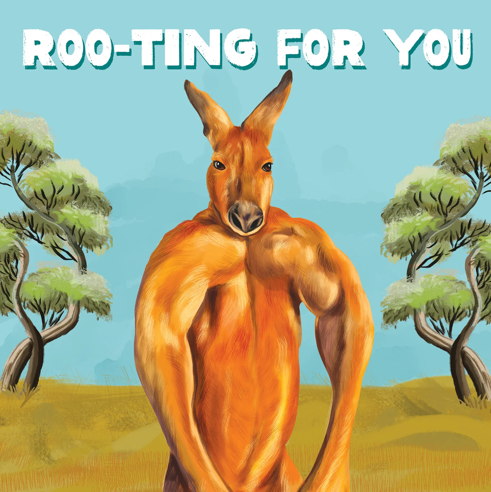 Greeting Card Muscle Roo - Image 3