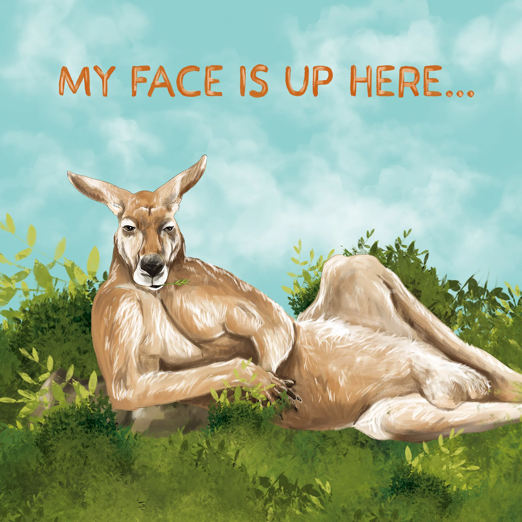 Greeting Card My Face Is Up Here - Image 2