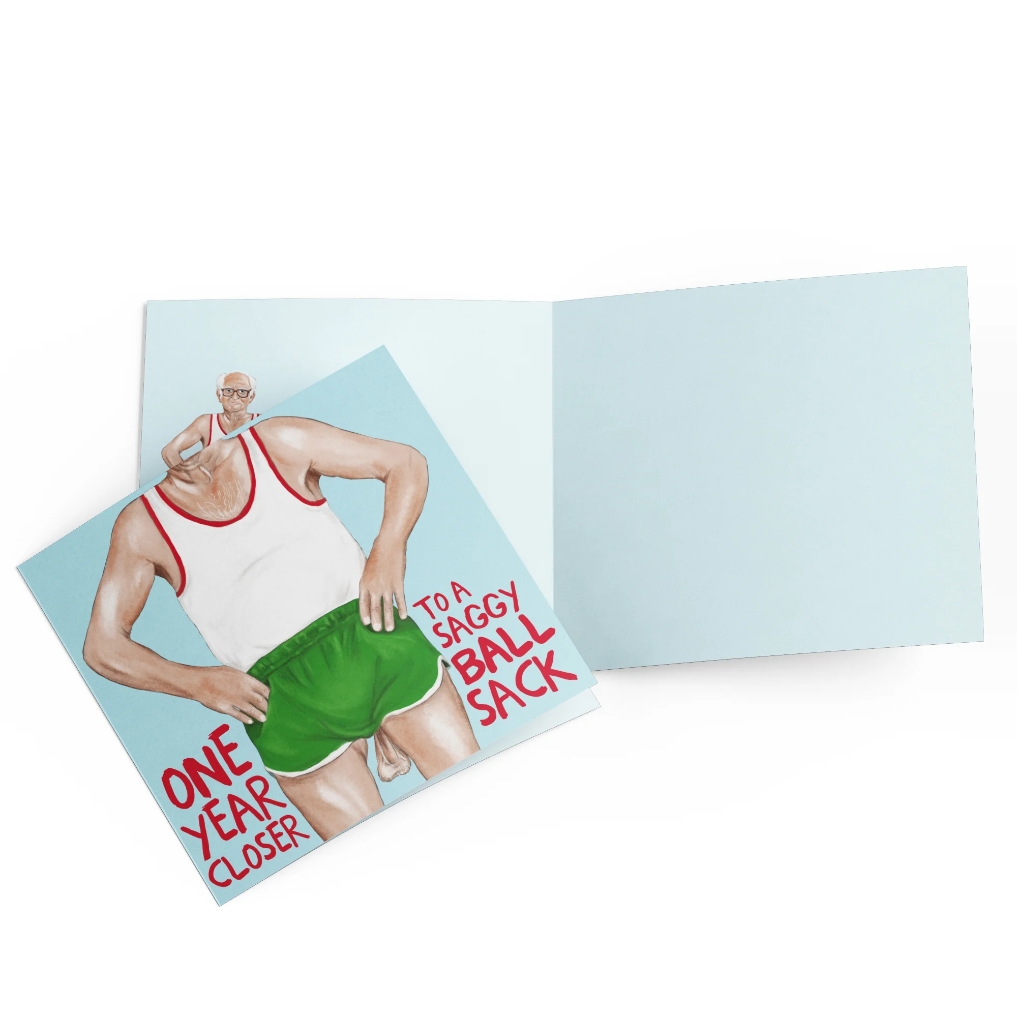 Greeting Card Old Man Ball Sack - Image 3