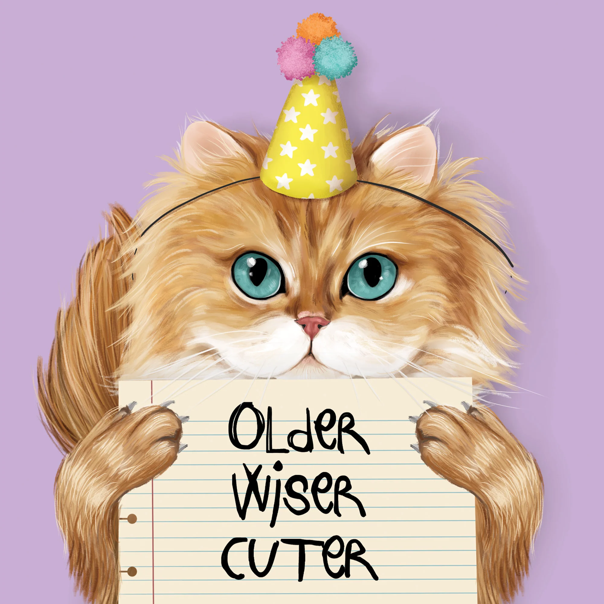 Greeting Card Older Wiser Cuter - Image 3