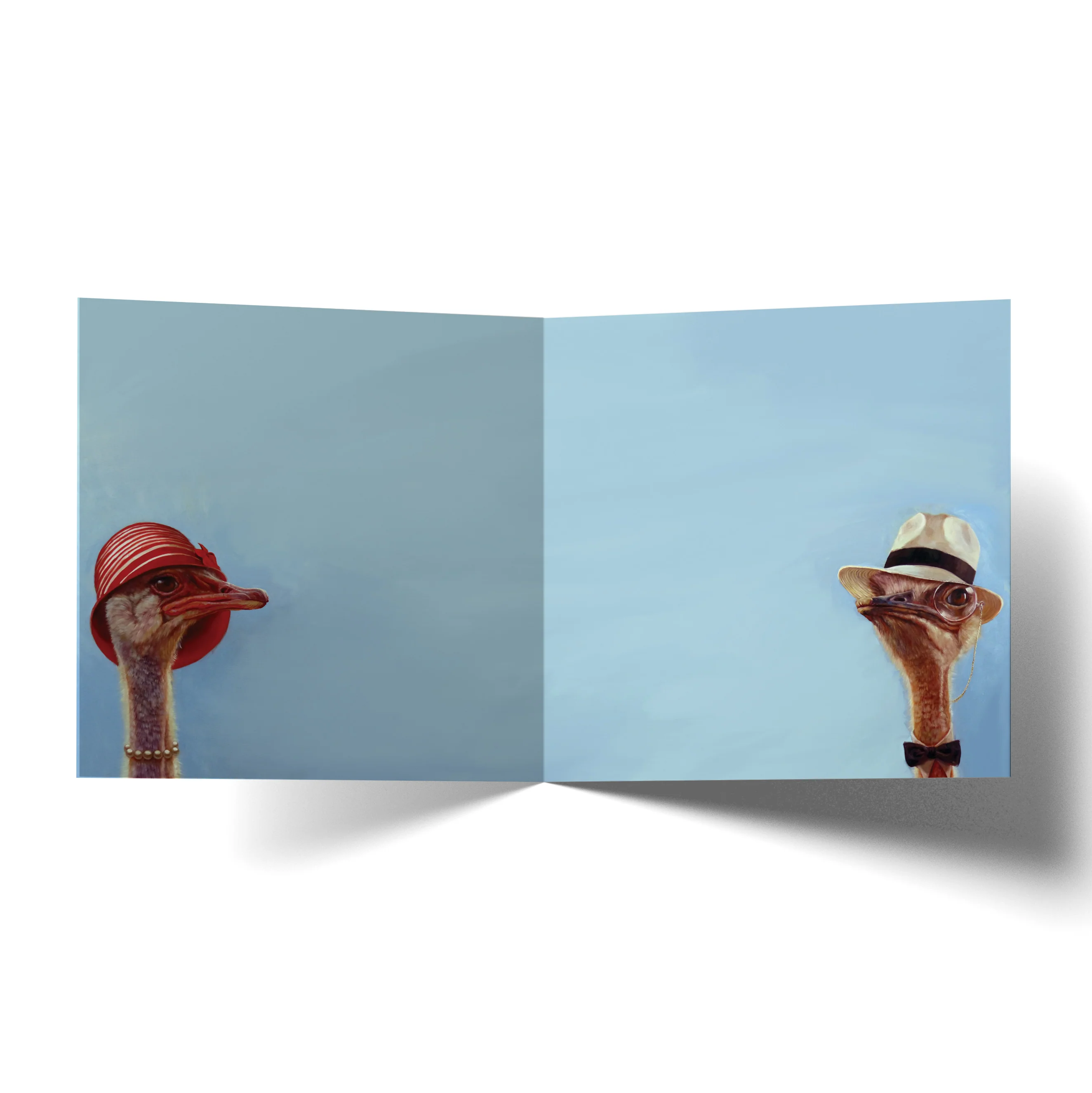 Greeting Card Ostrich Couple - Image 2