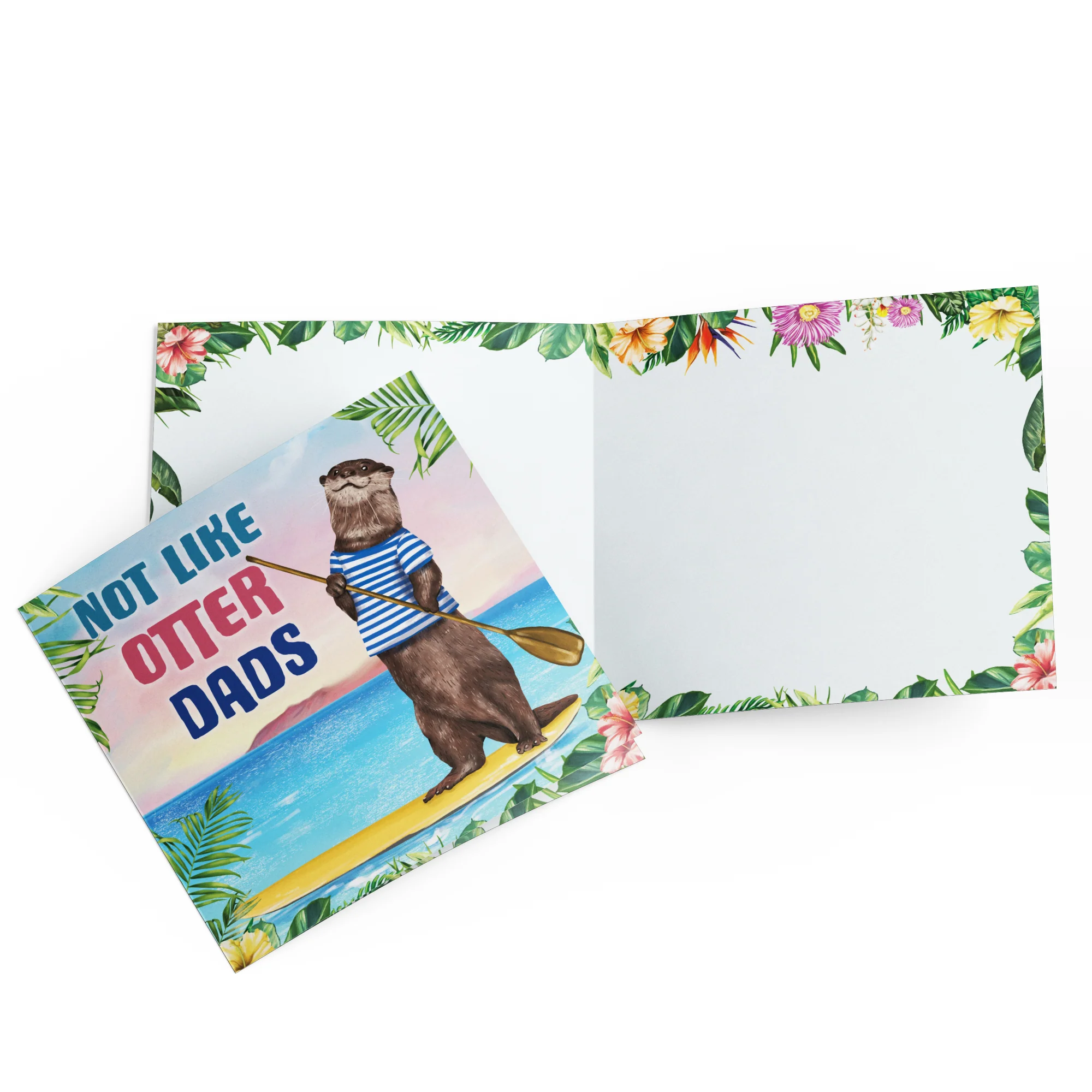 Greeting Card Otter SUP - Image 2