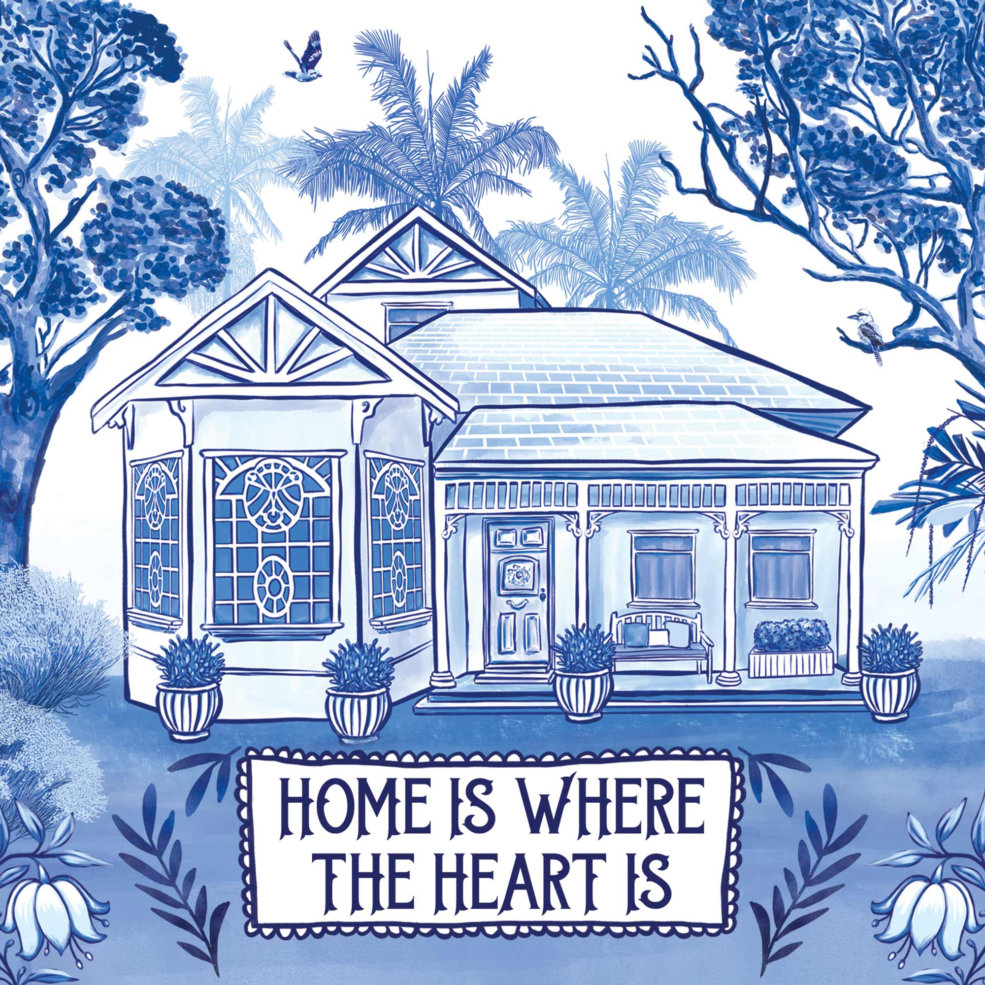 Greeting Card Pieces Of Poetry House - Image 3
