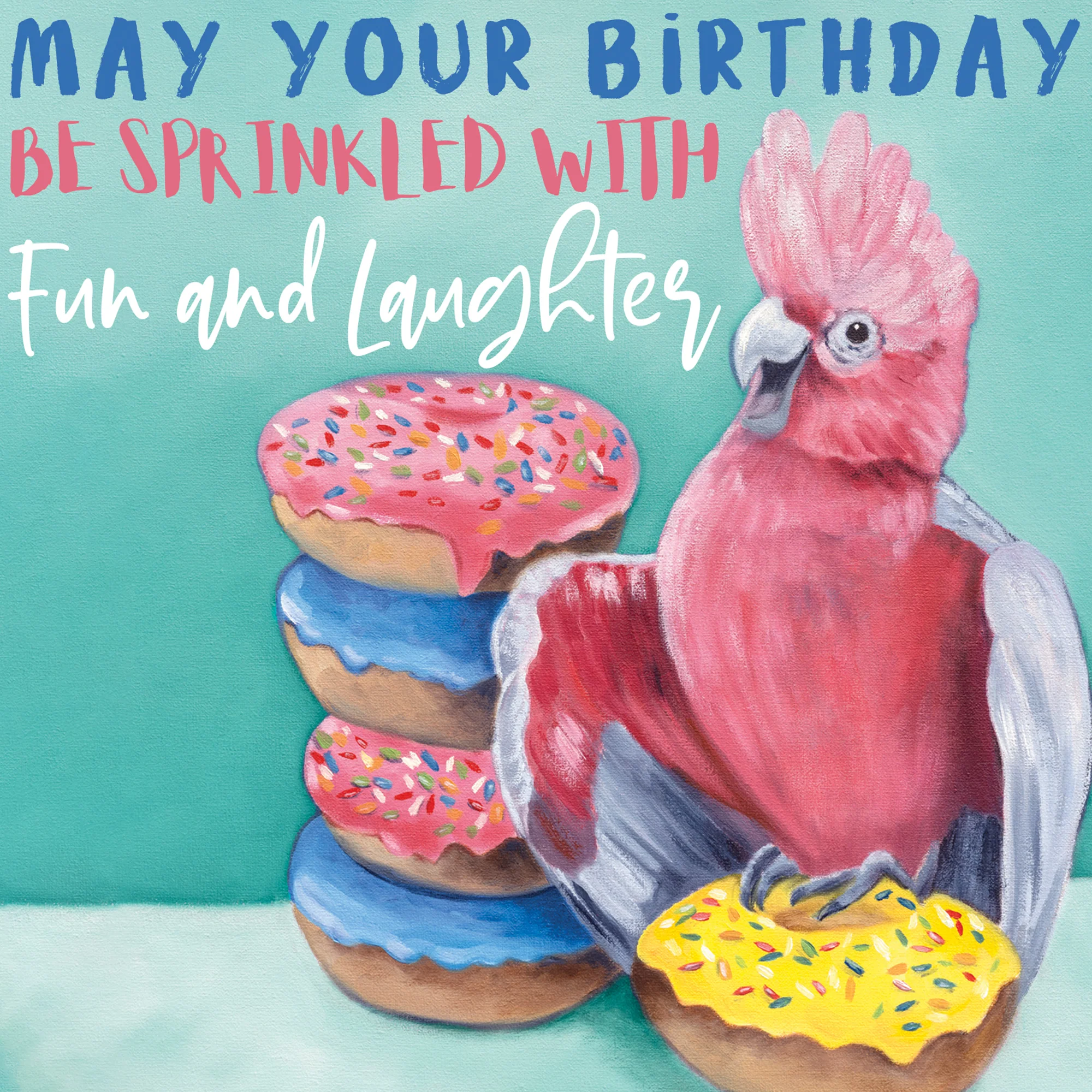 Greeting Card Pink And Grey Galah - Image 3