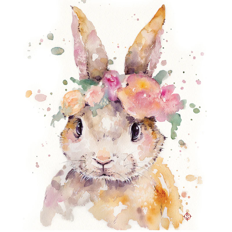 Greeting Card Pretty Bunny - Image 3