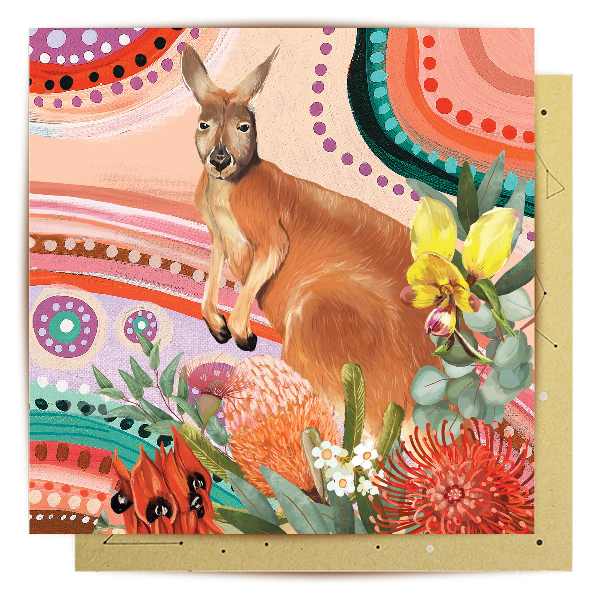 Greeting Card Sacred Country Vol.2 Kangaroo - Image 2
