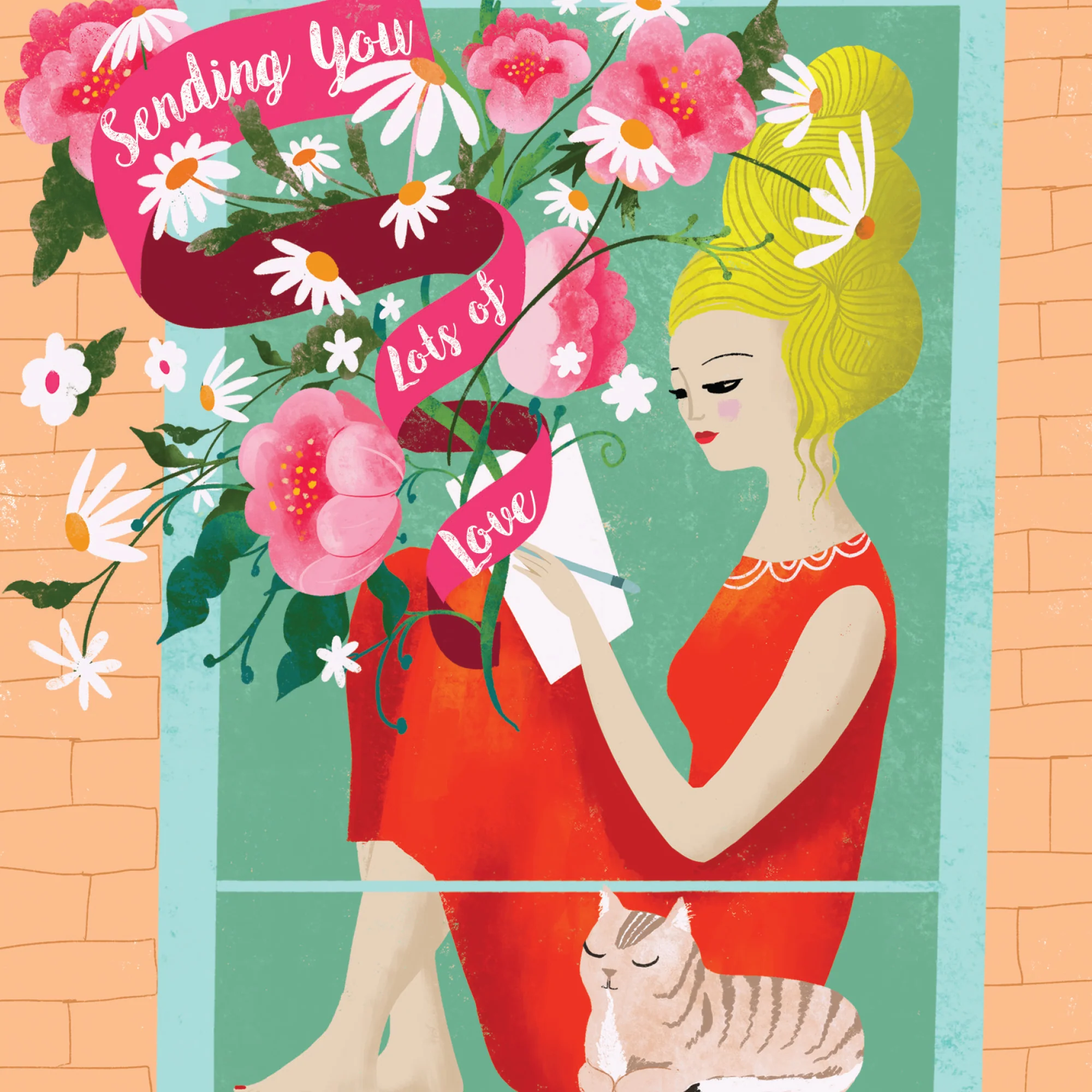 Greeting Card Sending You Love - Image 2