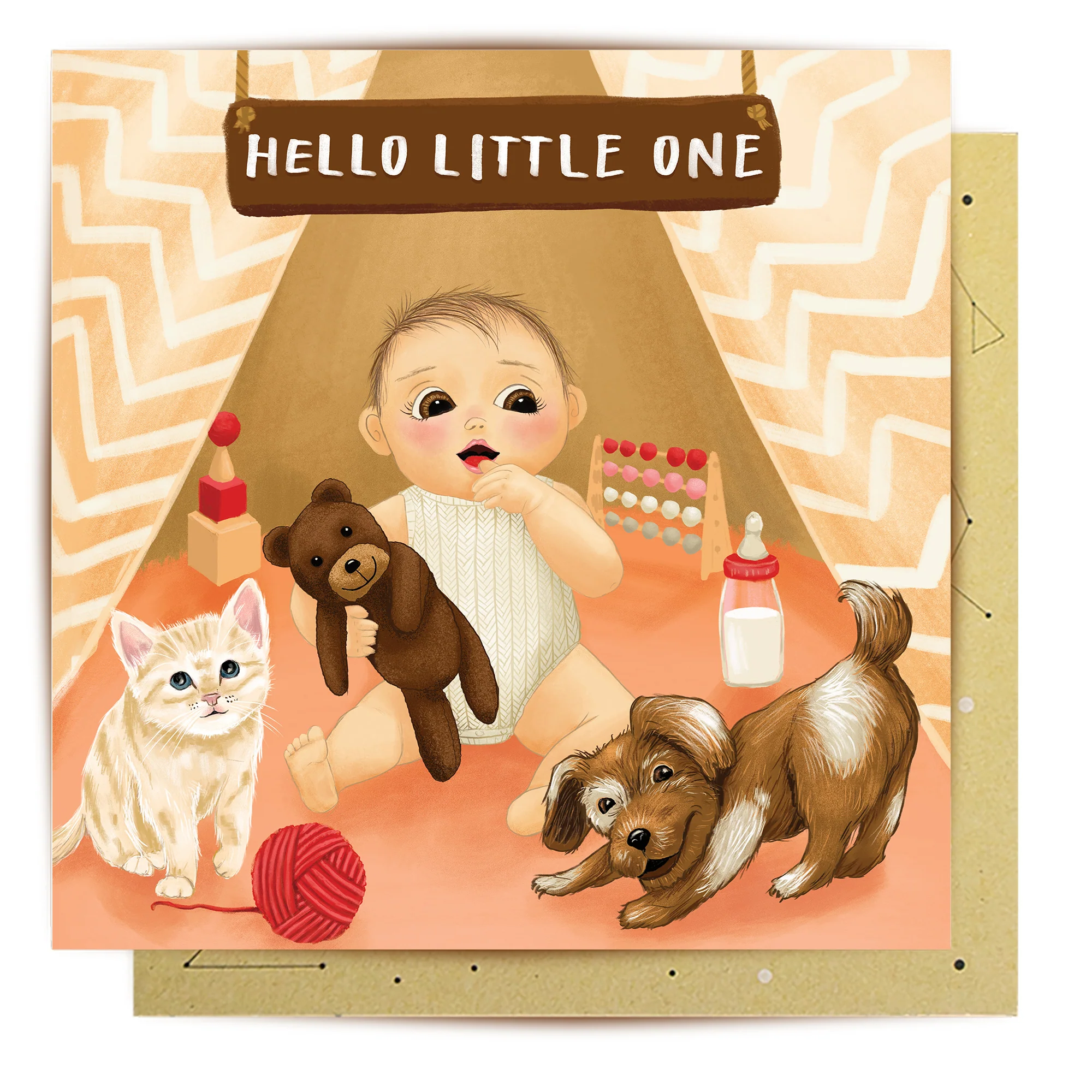 Greeting Card Teepee Cute - Image 2