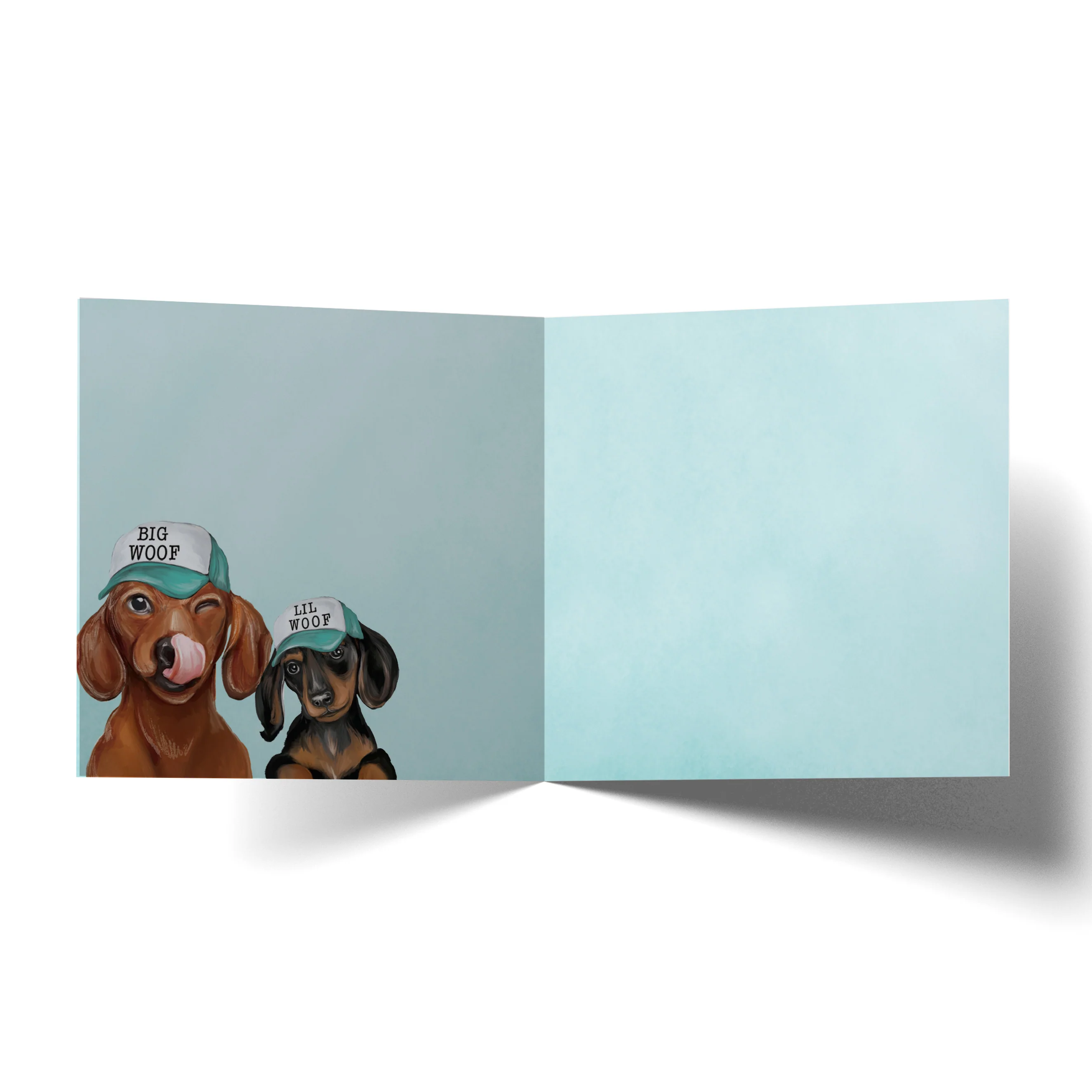 Greeting Card Thanks Dad Daschunds - Image 2