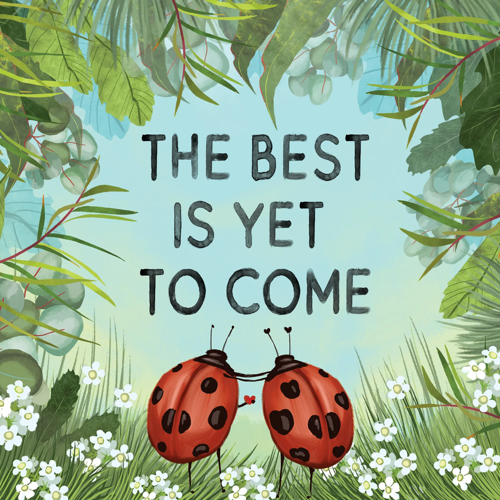 Greeting Card The Best Is Coming Ladybugs - Image 3
